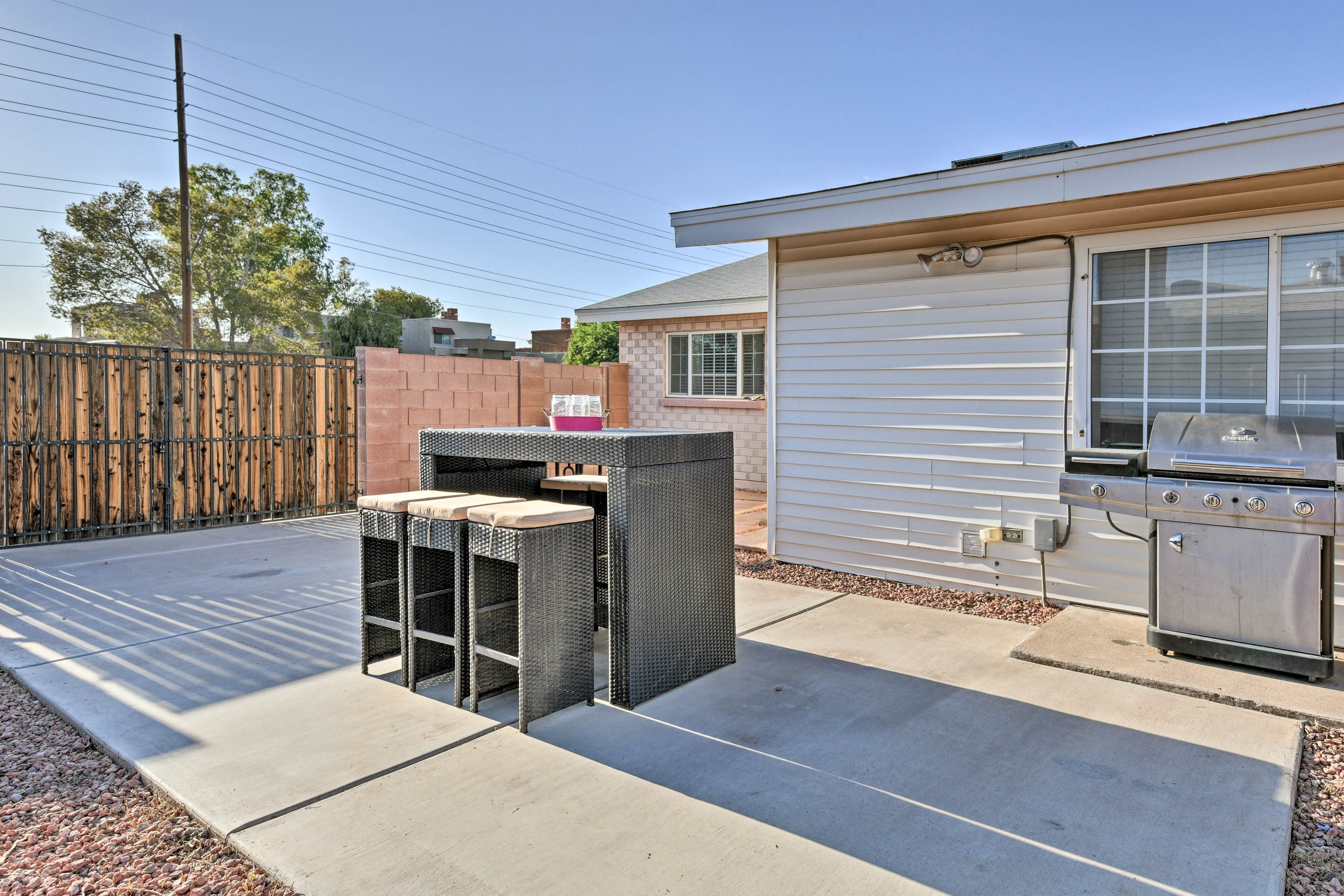 Fire up the gas grill for an afternoon barbecue.