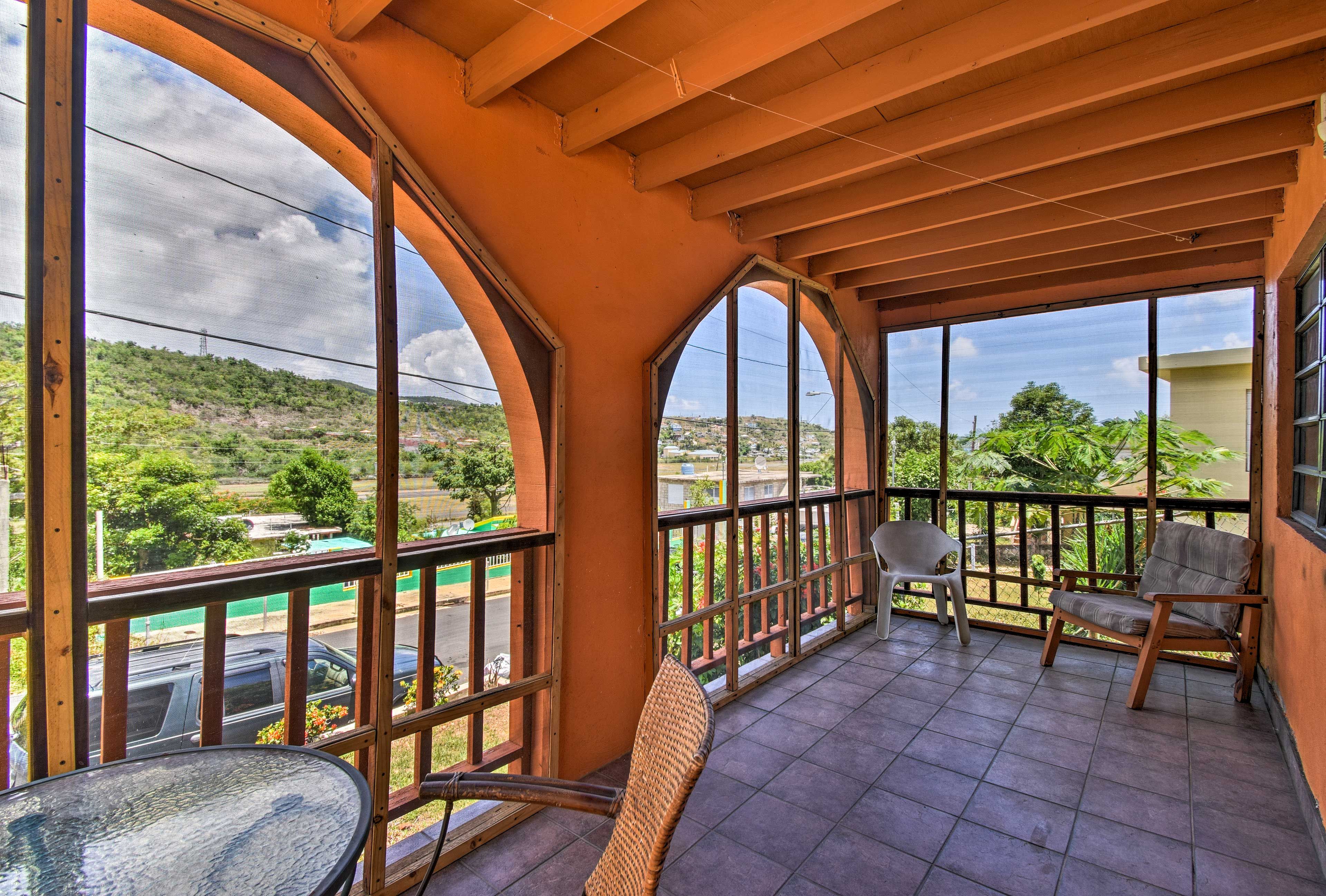 Kick back and relax in this serene space.