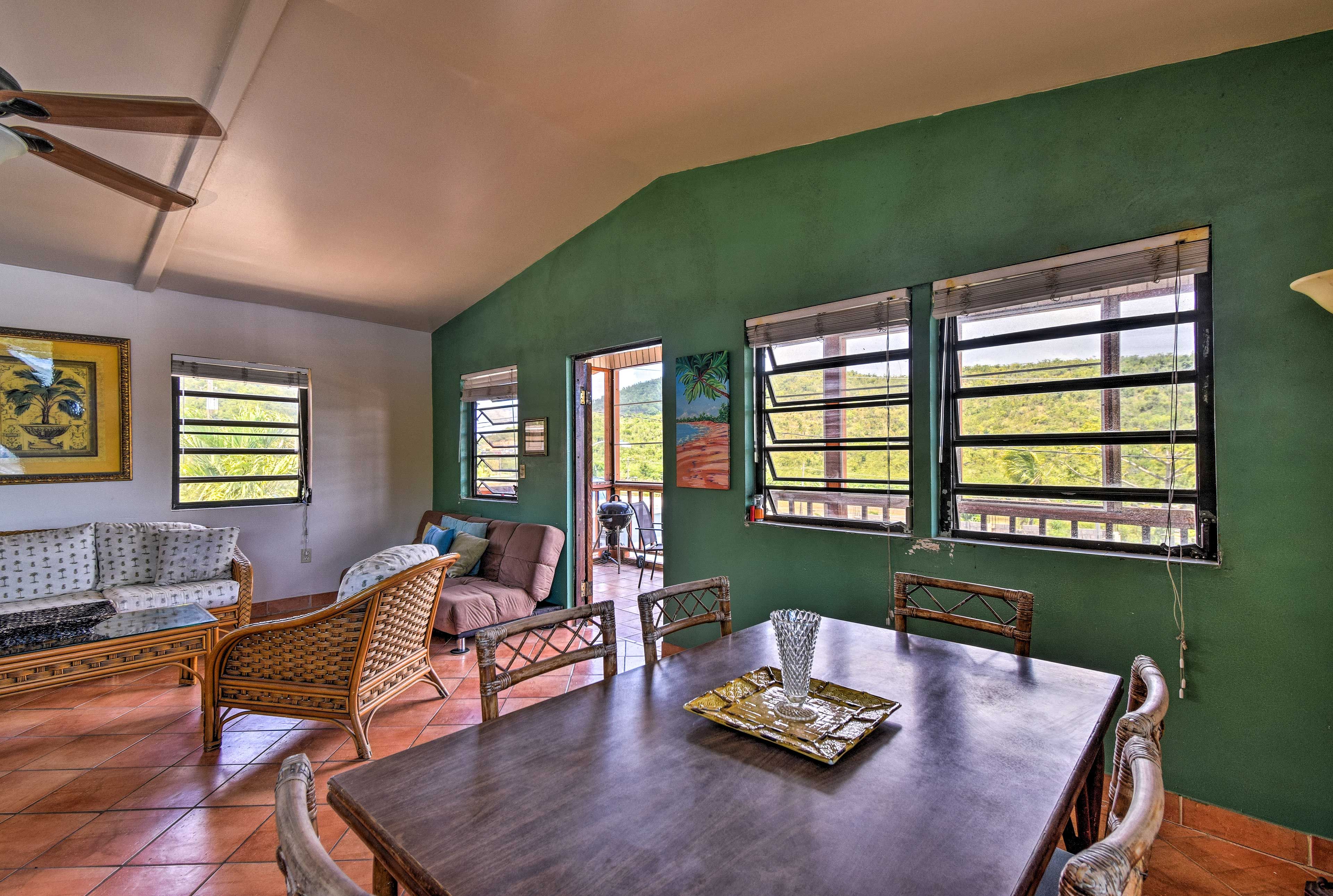 Enjoy dinner with a view from the table!