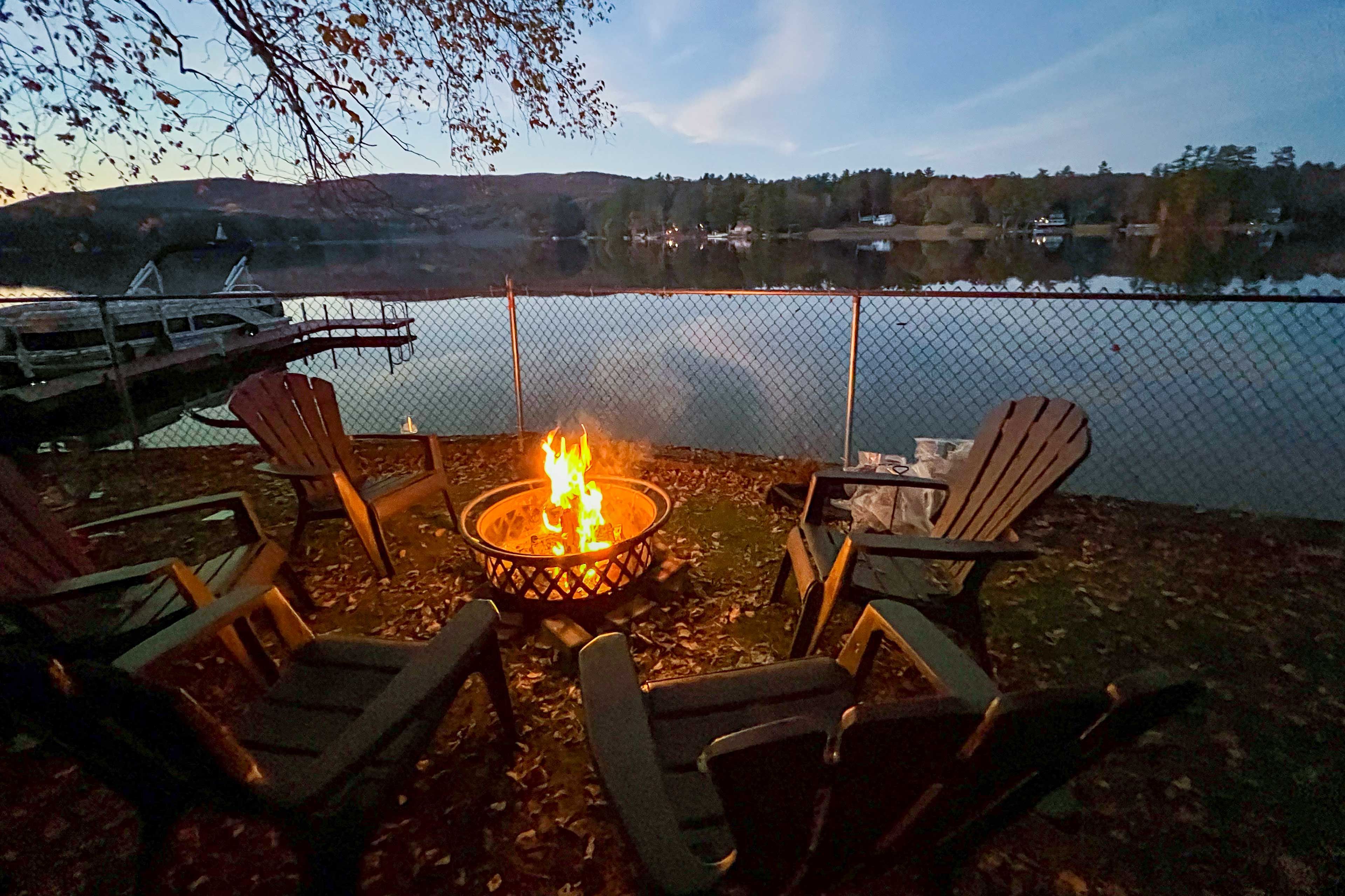 Fire Pit at Sunset