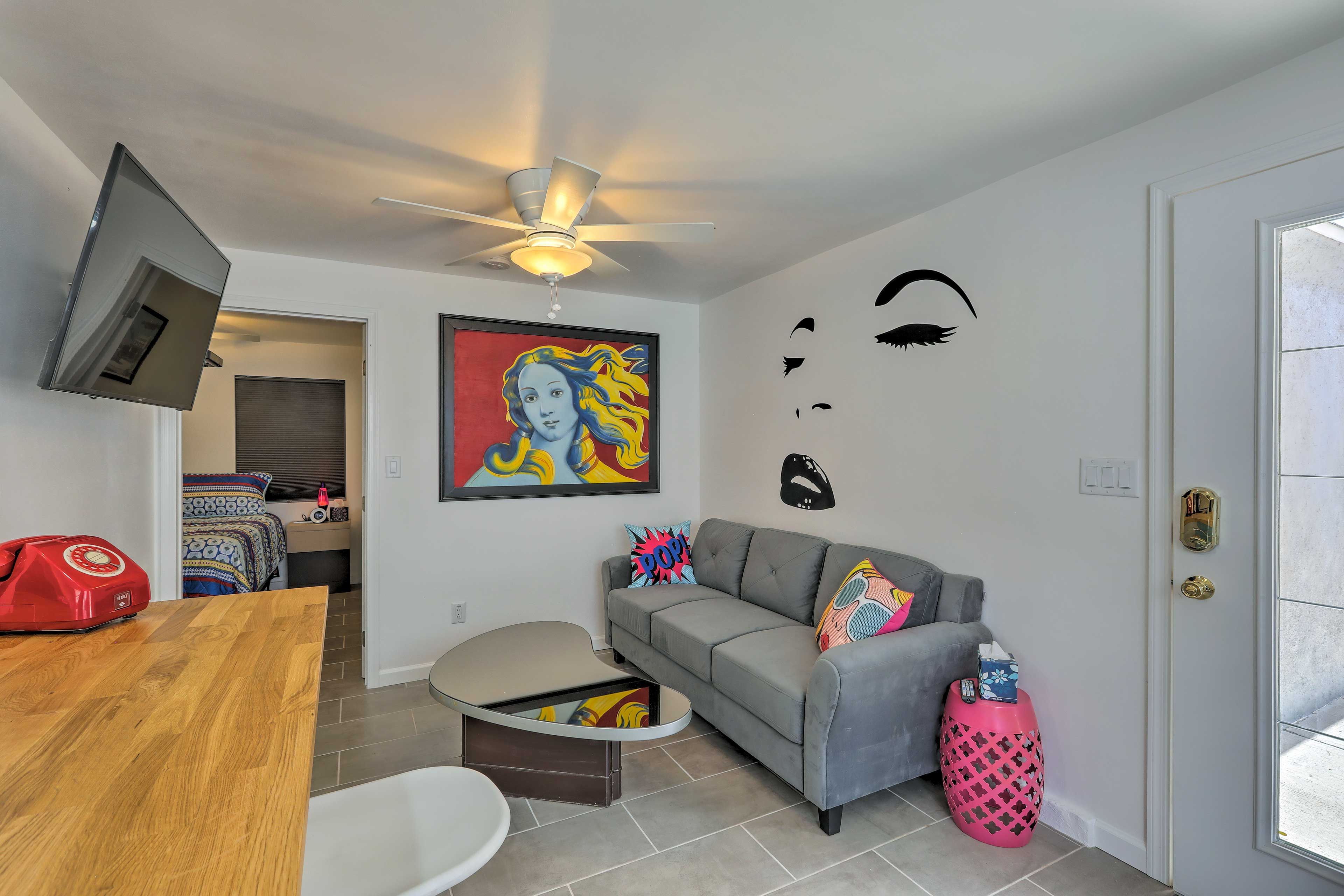 Unwind in the living room.