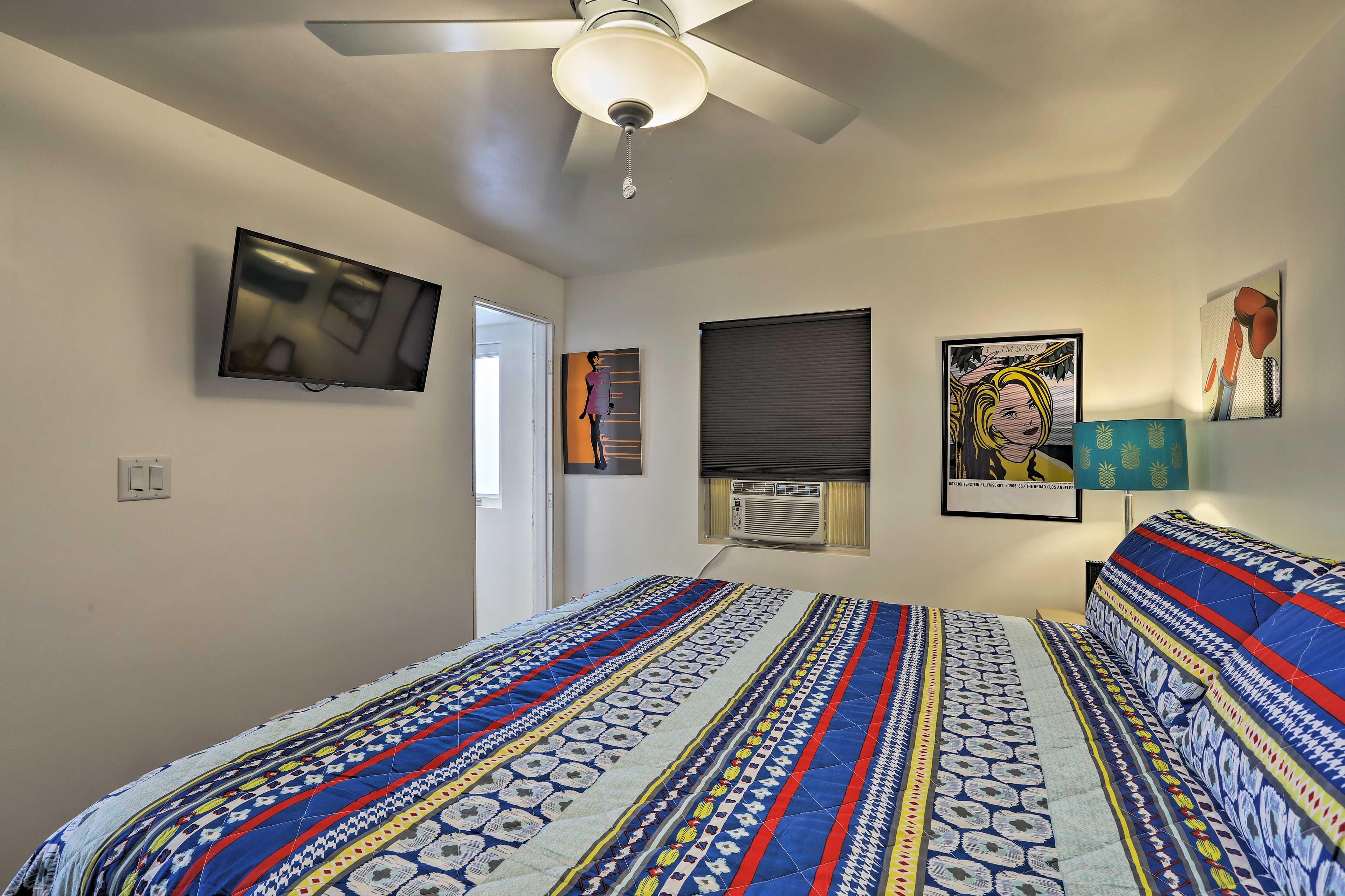 Unwind with a movie in bed!