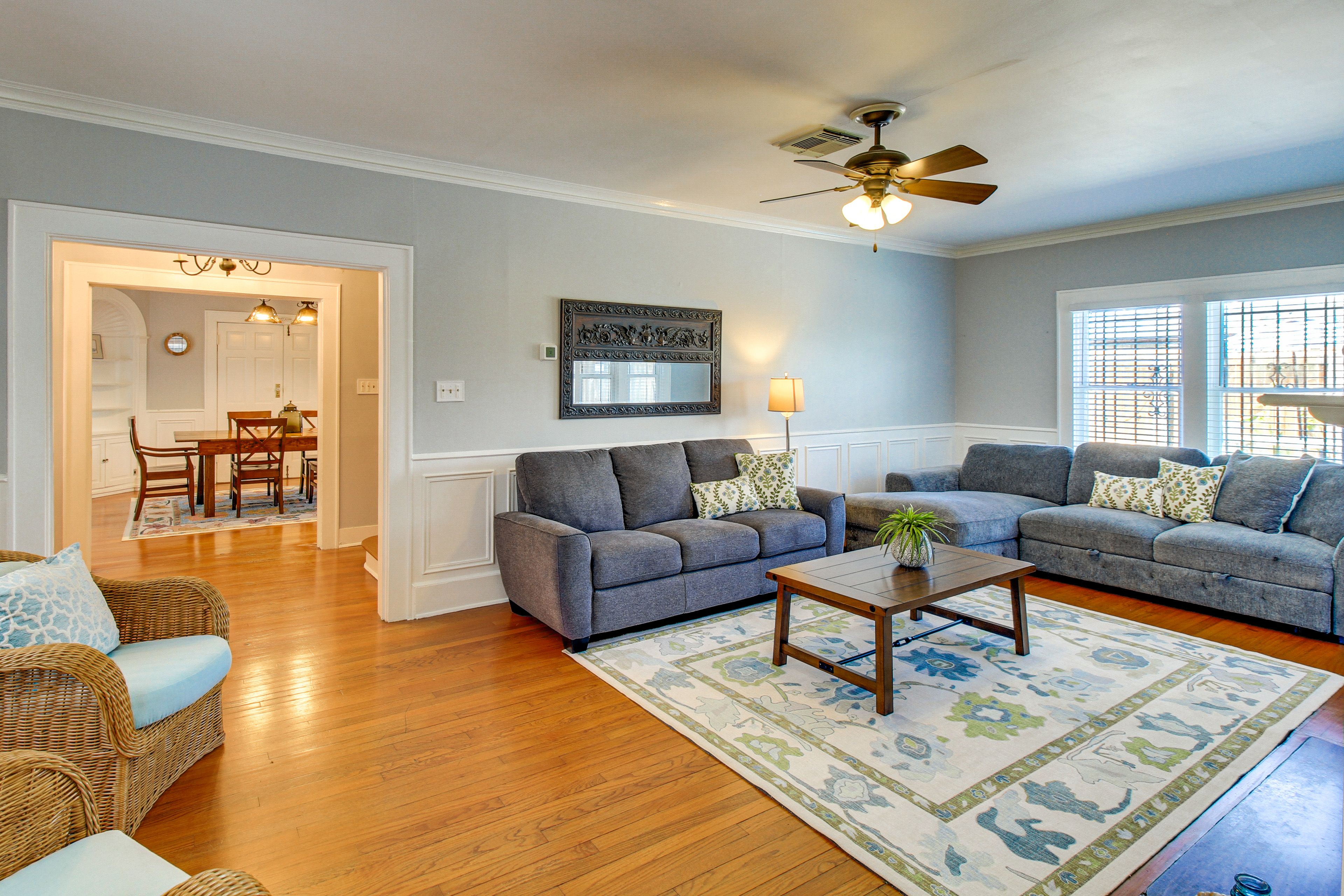 Living Room | Sleeper Sofa | Decorative Fireplace