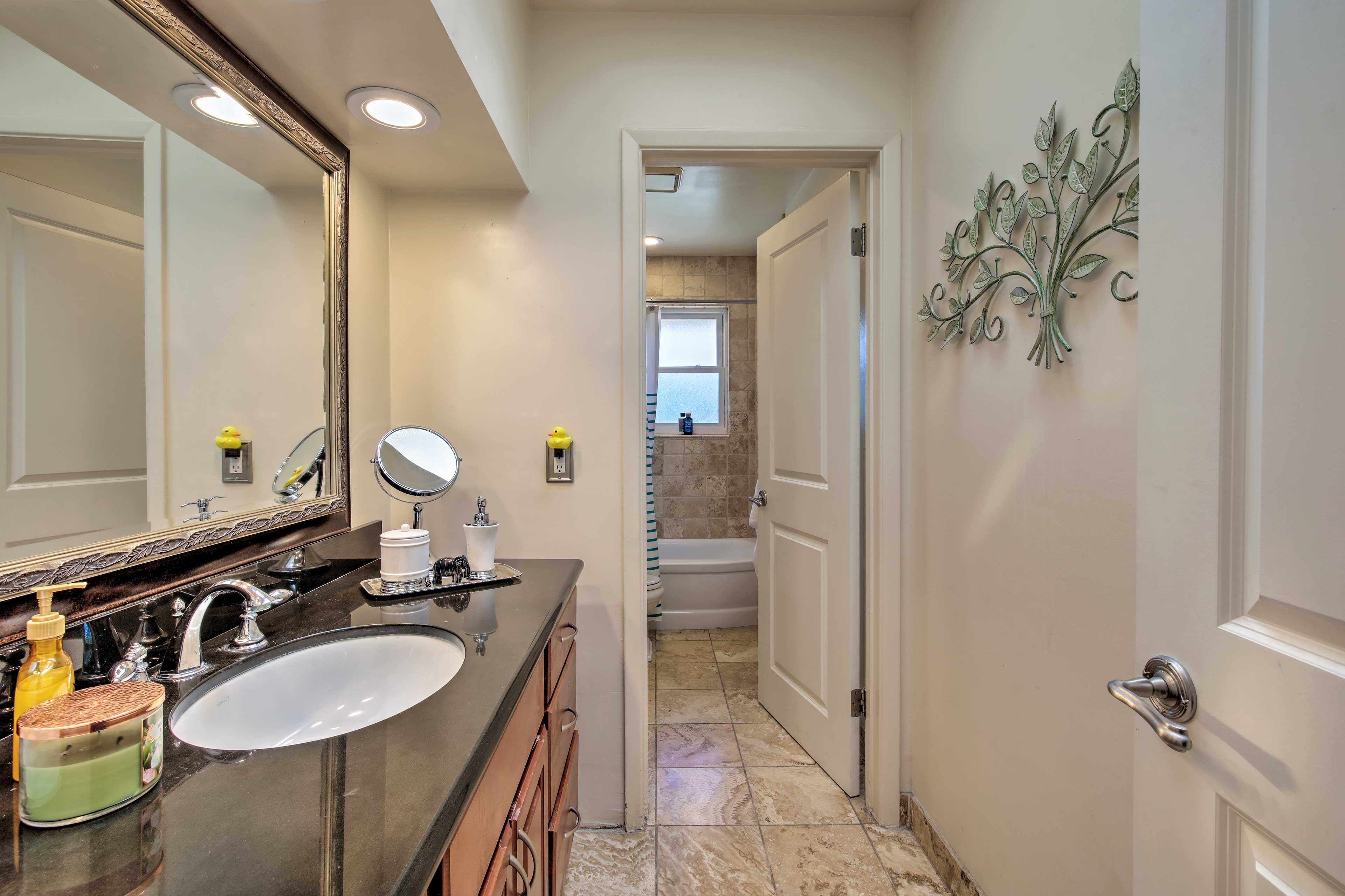 Prepare for a night out at the vanity.