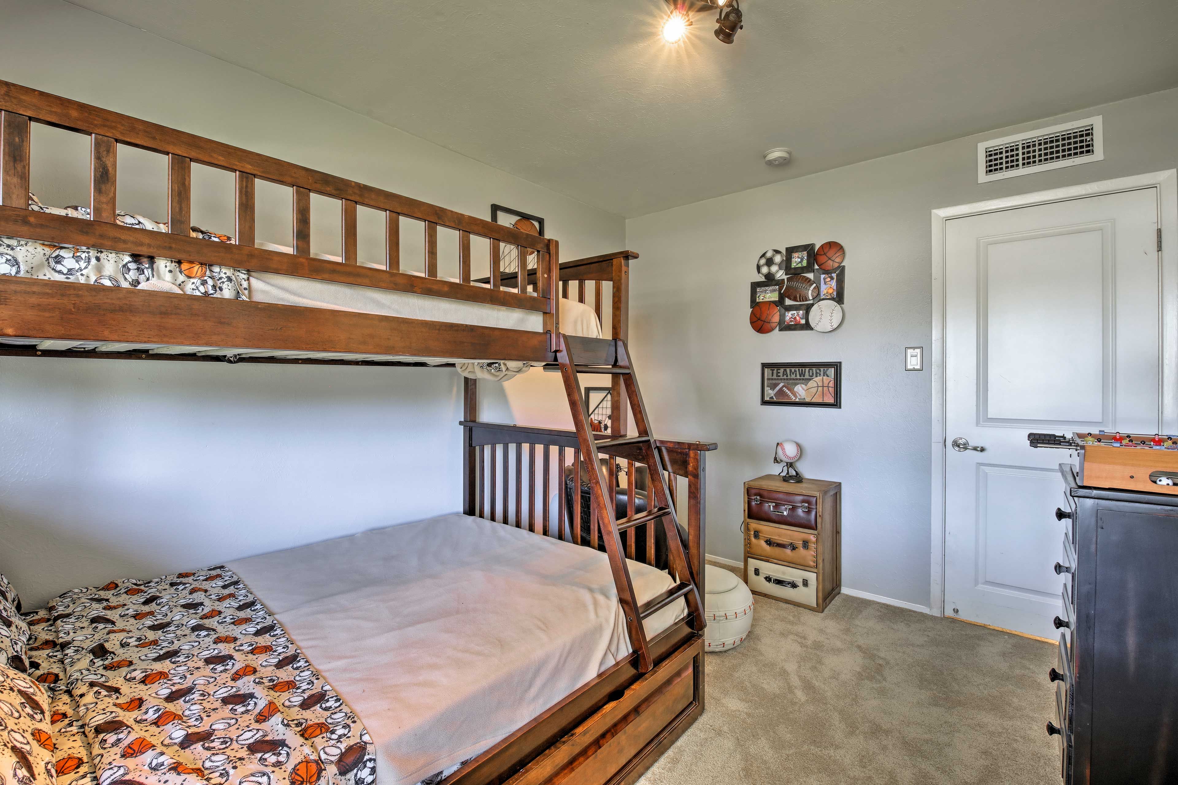 Perfect for kids, this room sleeps 4.