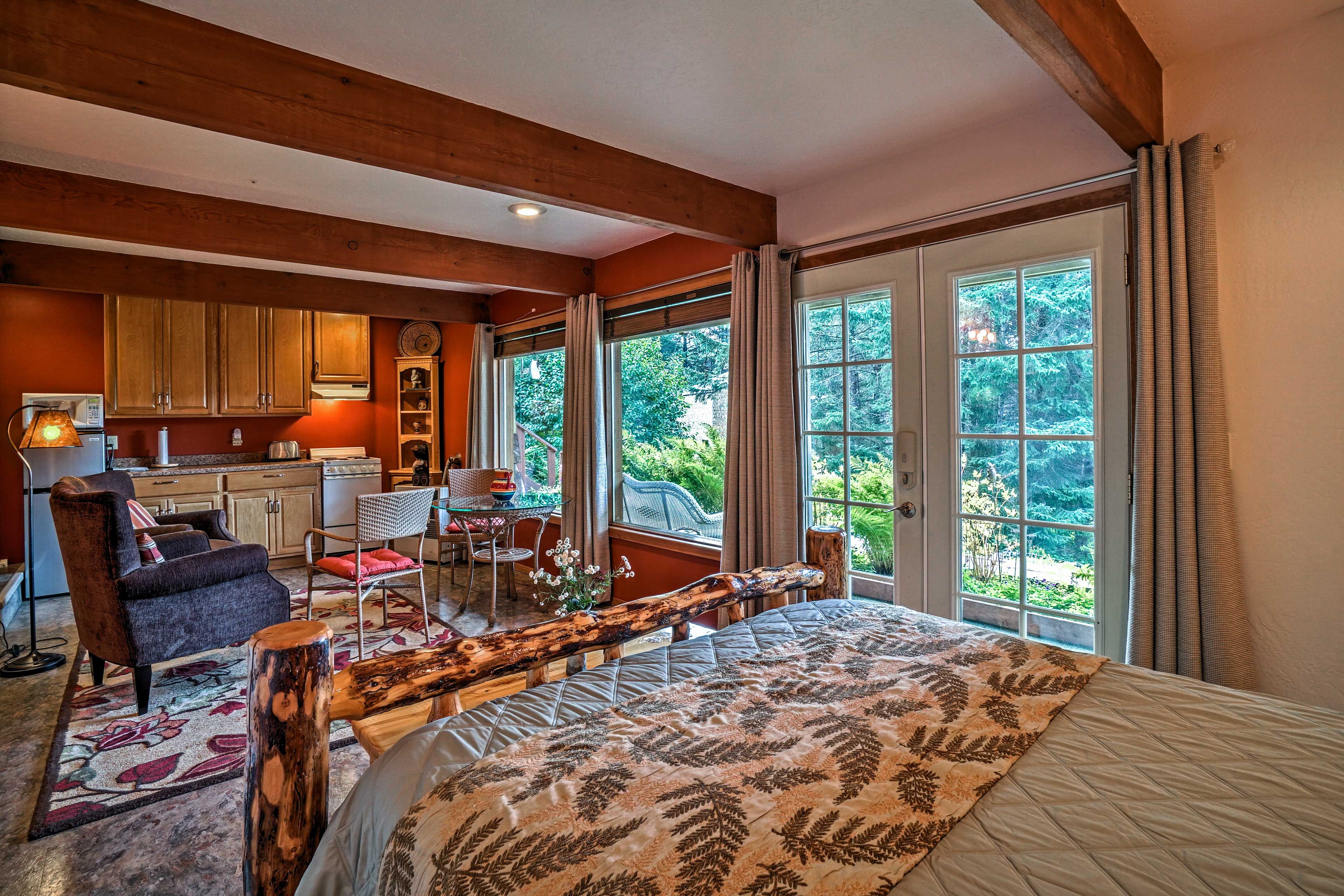 Close the curtains to keep out the bright Alaska light during the summer!