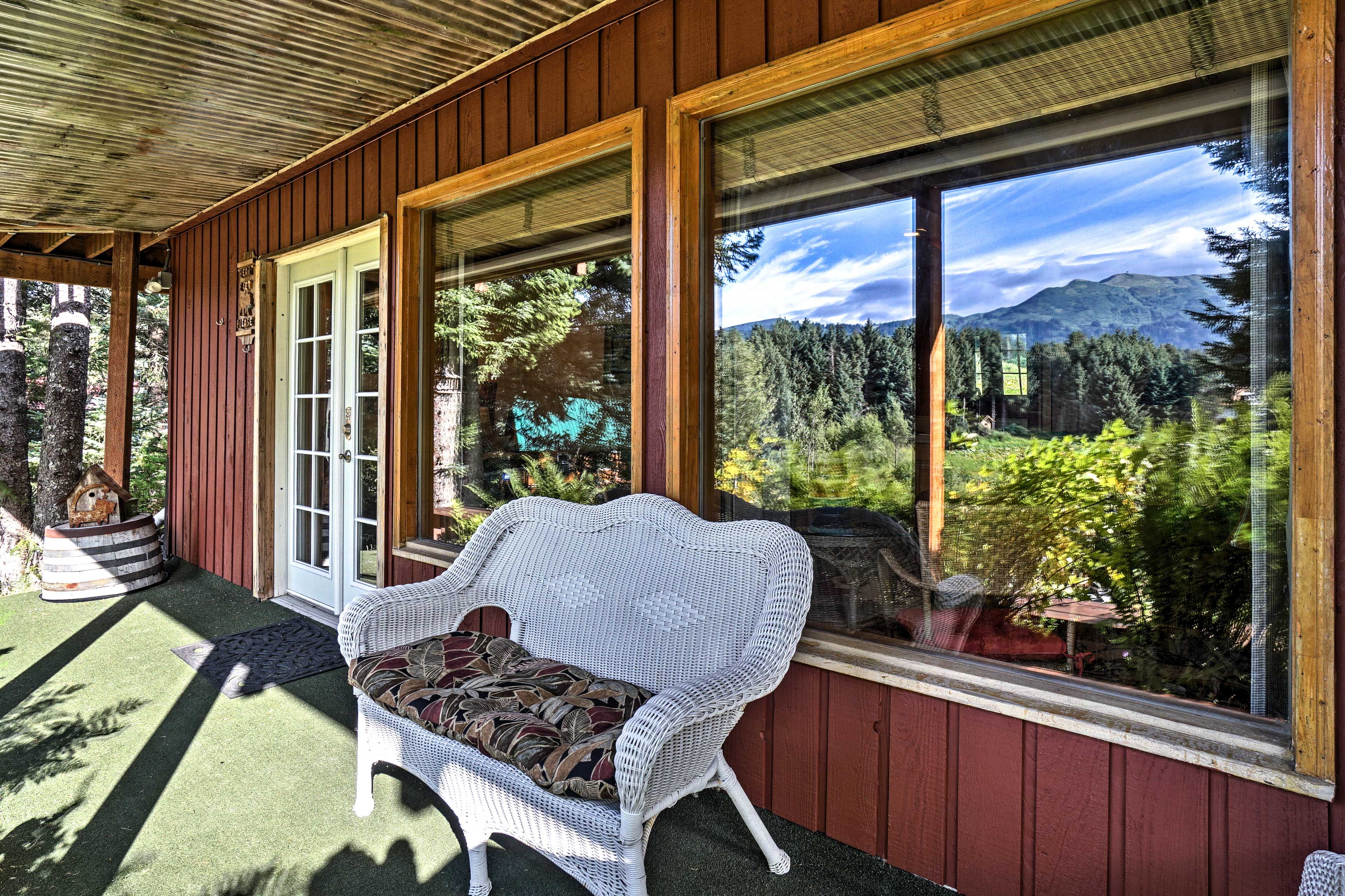Drink your morning coffee and soak up the views from the patio.