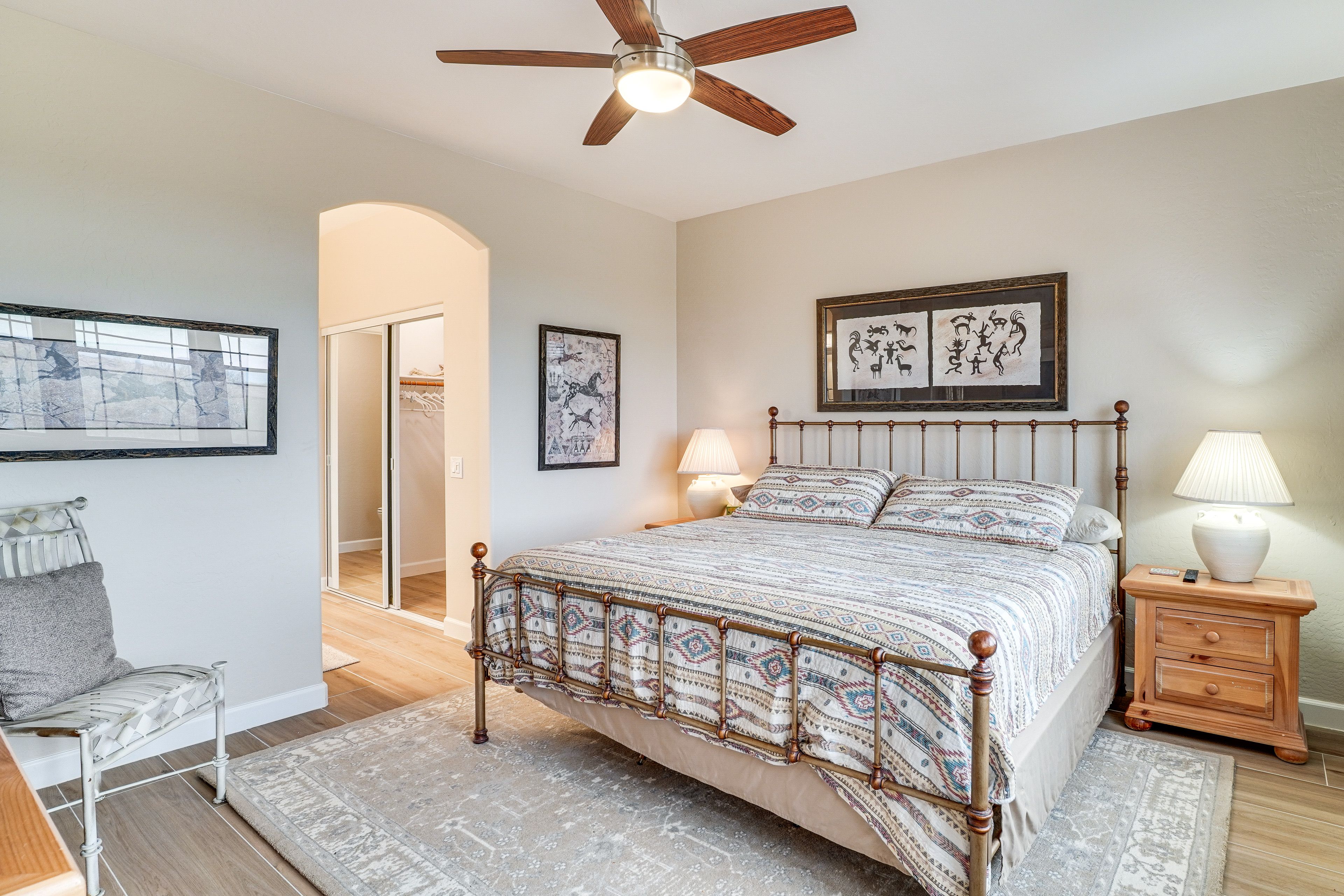 Bedroom 1 | King Bed | Linens Provided | Cable TV