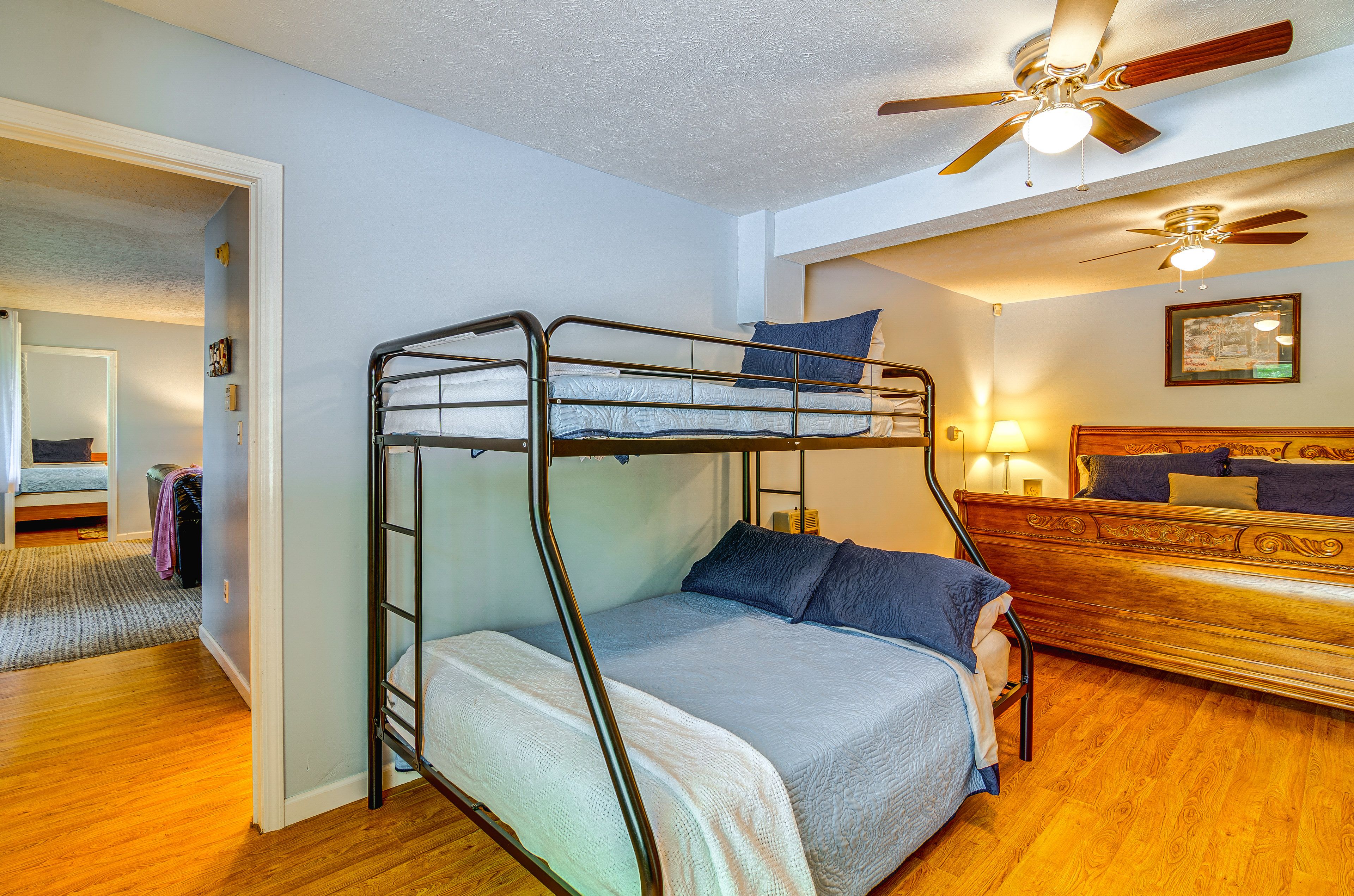 Bedroom 1 | King Bed | Twin Bunk Bed | Linens Provided
