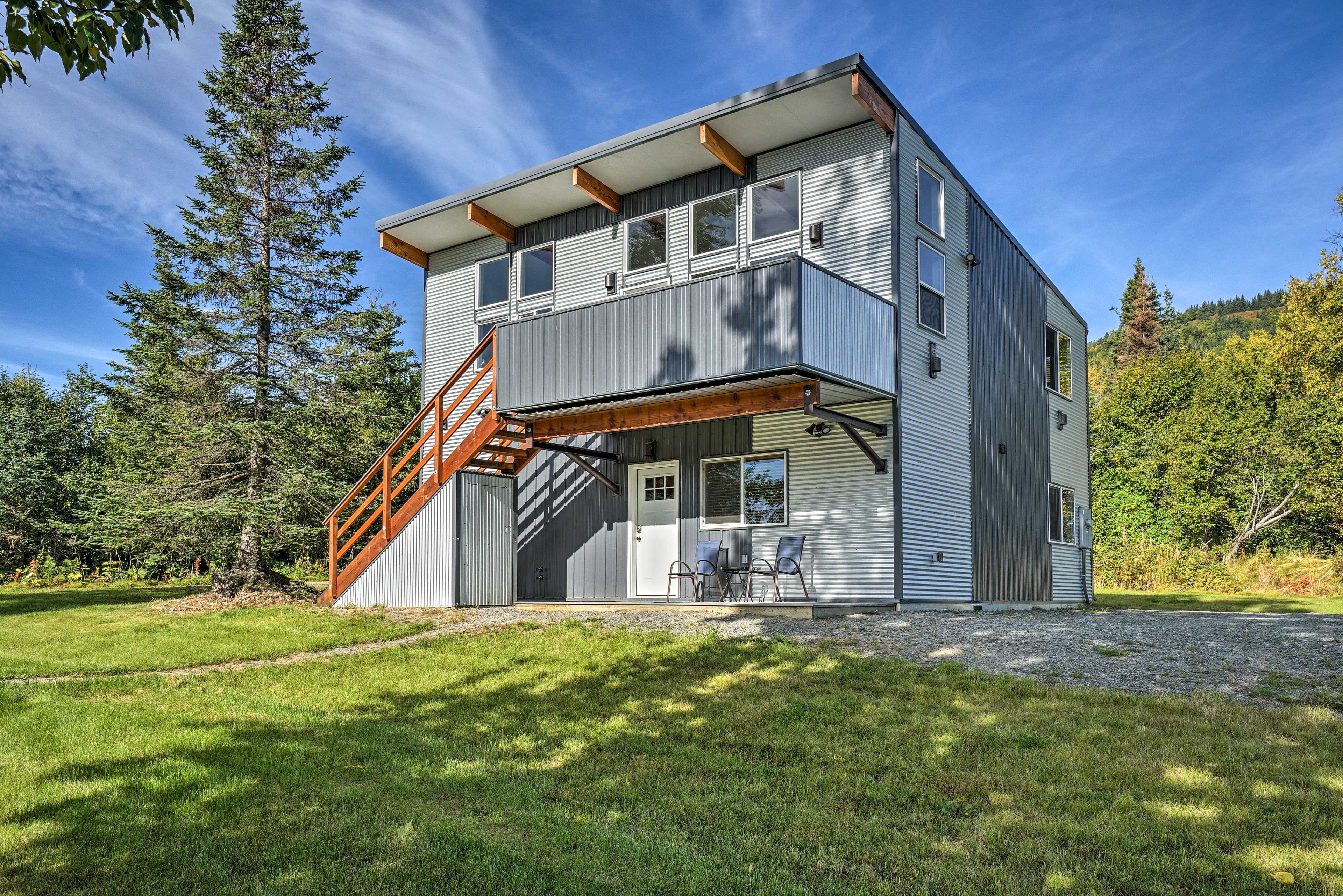 Homer Vacation Rental | 2BR | 1BA | 750 Sq Ft | Steps Required