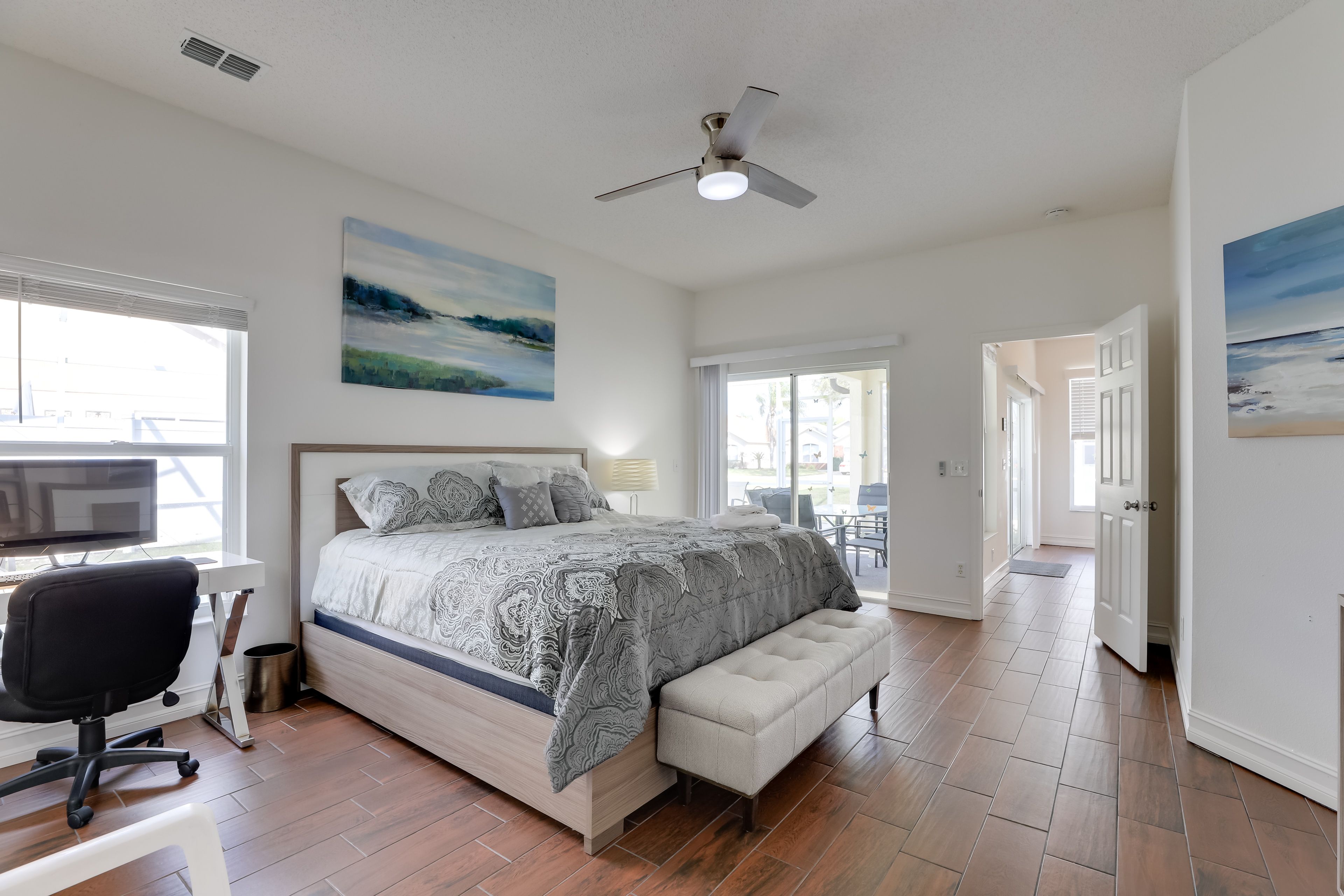 Bedroom 1 | King Bed | Linens Provided | Lanai Access