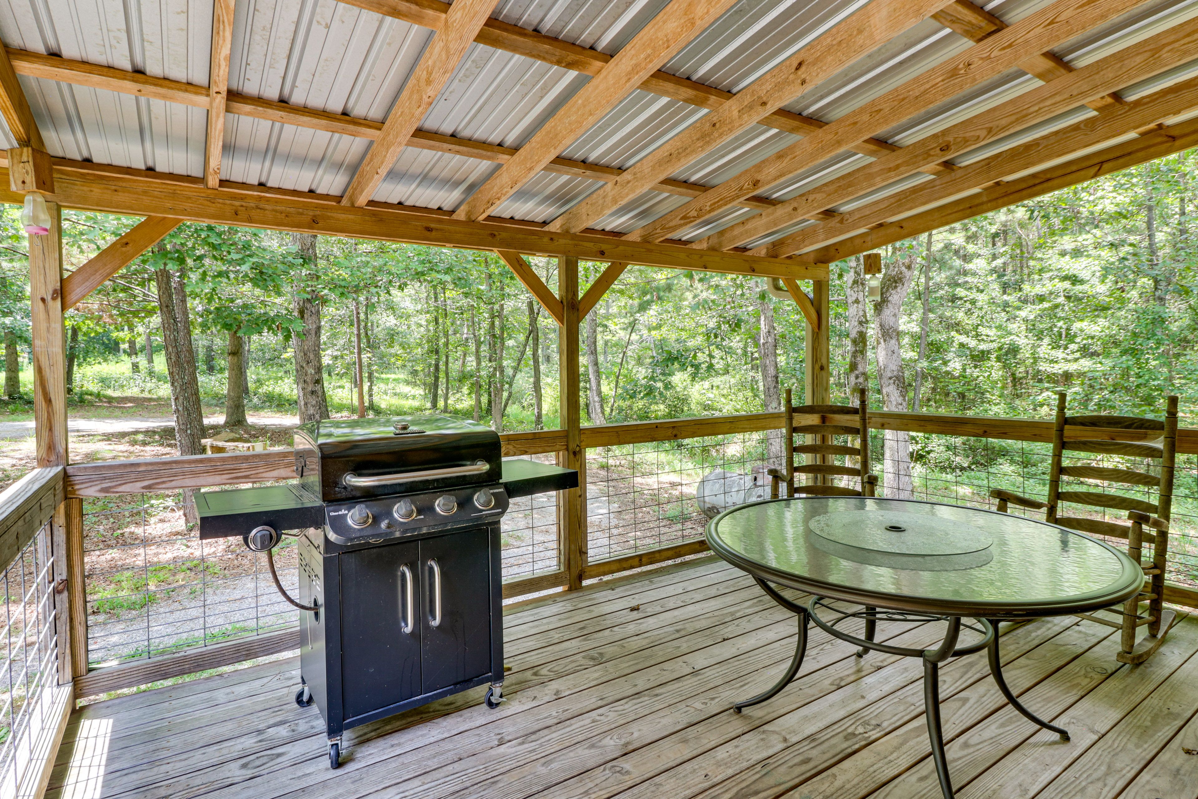 Back Porch w/ Gas Grill