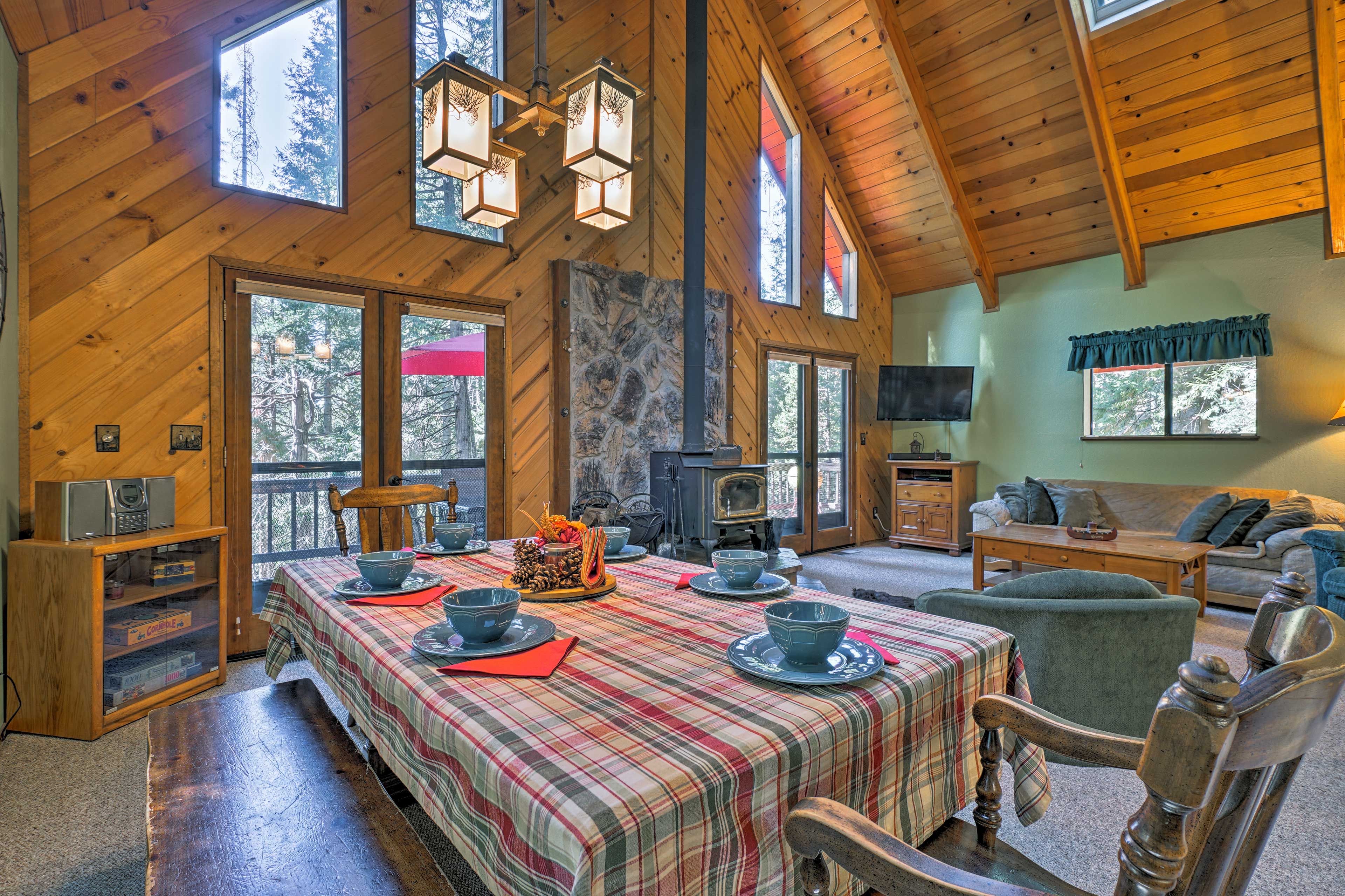 Curl up in front of the 40" LED Smart TV before bed.