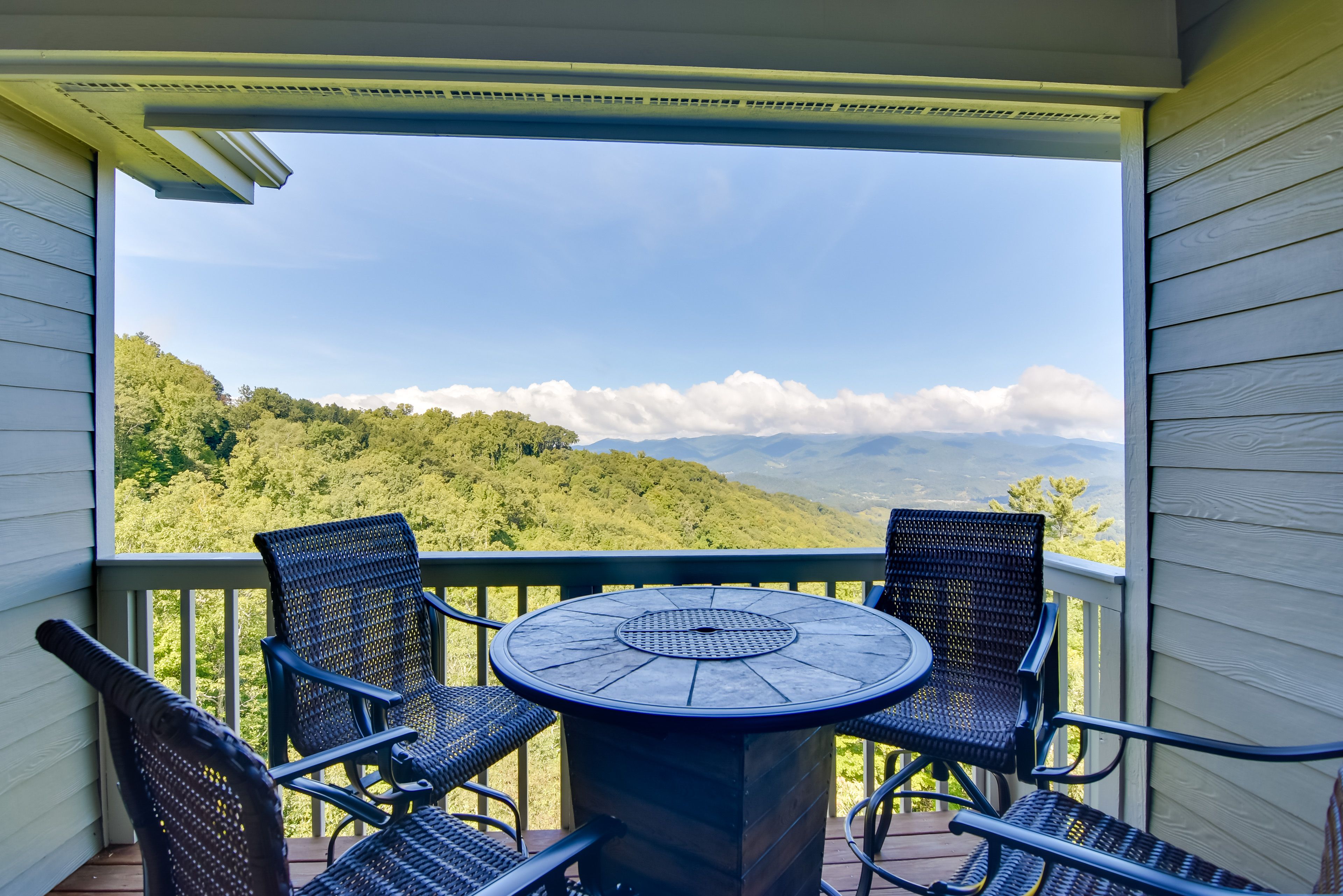 Covered Deck | Outdoor Dining | Mountain Views
