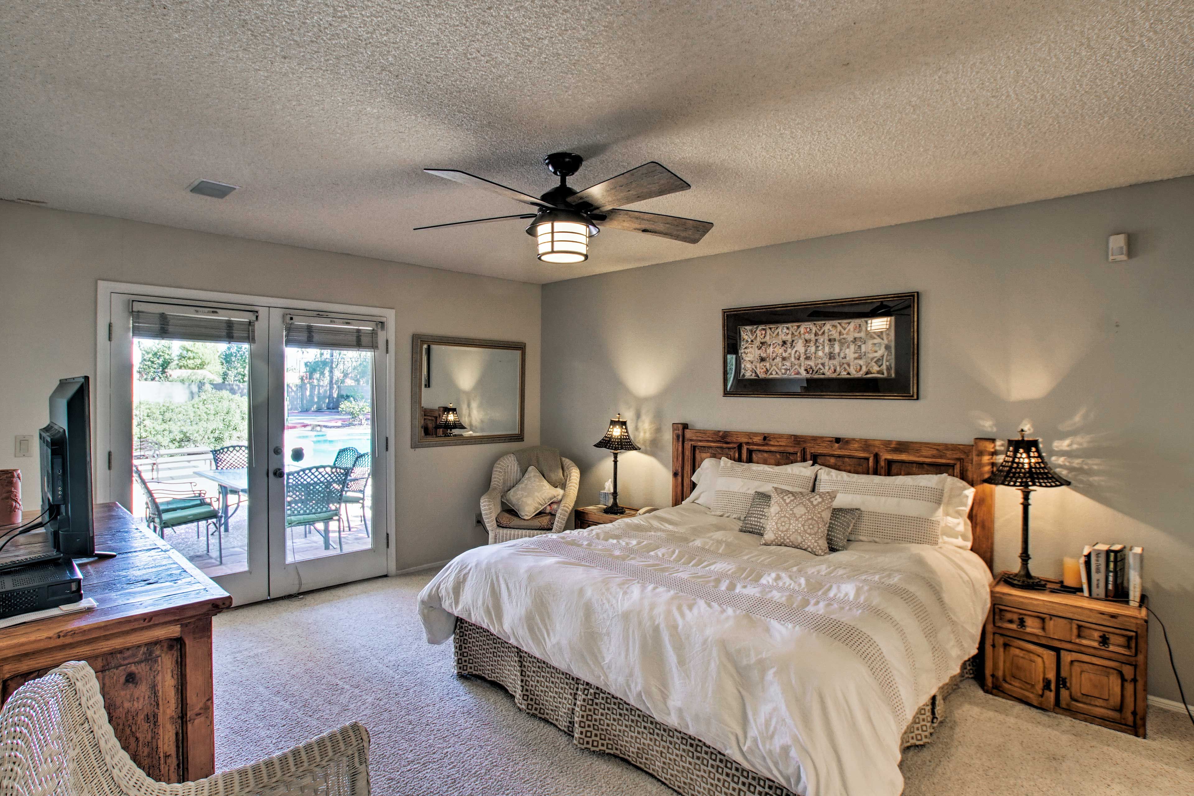Take solace in this bedroom for some privacy.