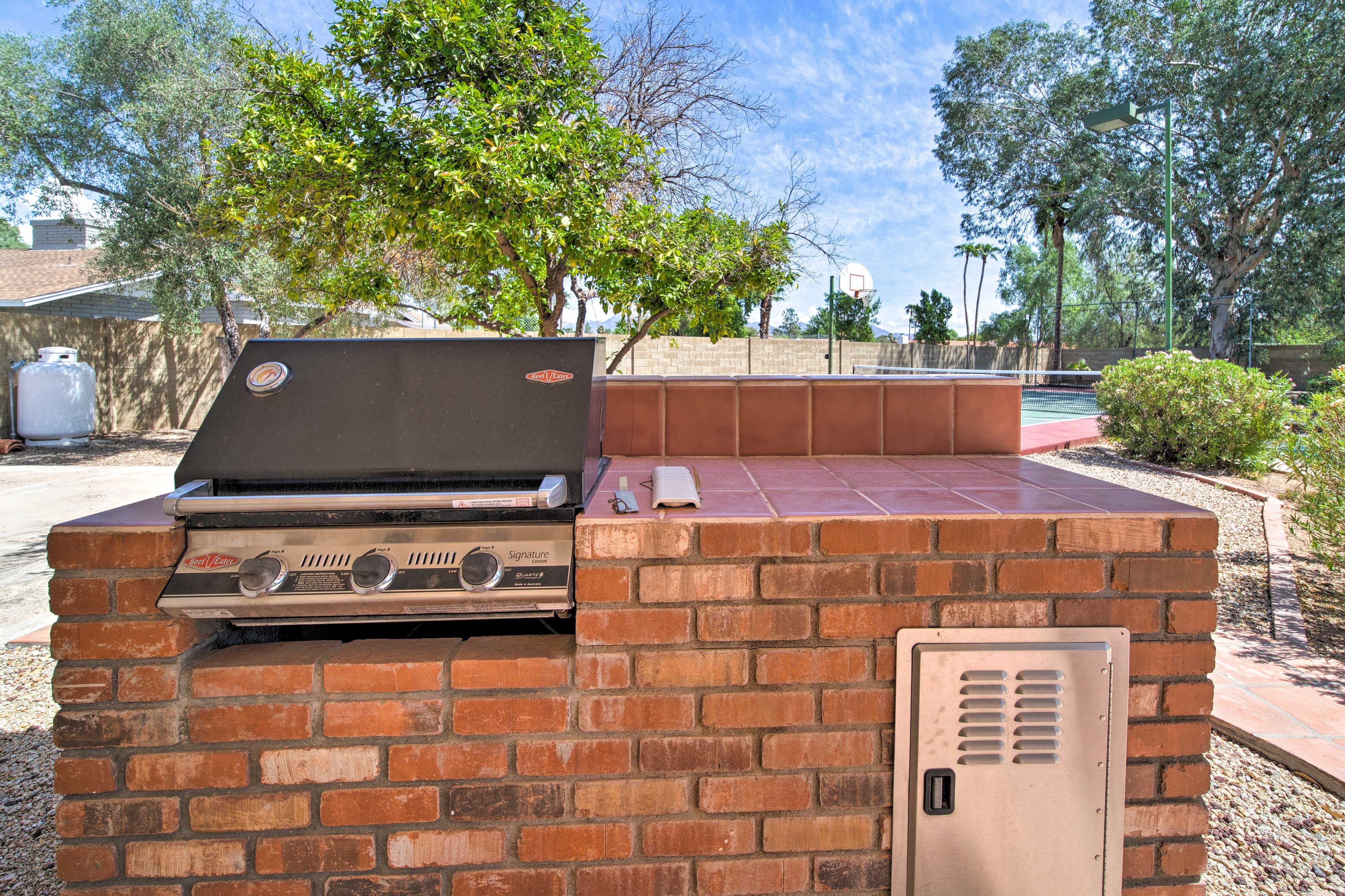Fire up the grill to host a cookout.