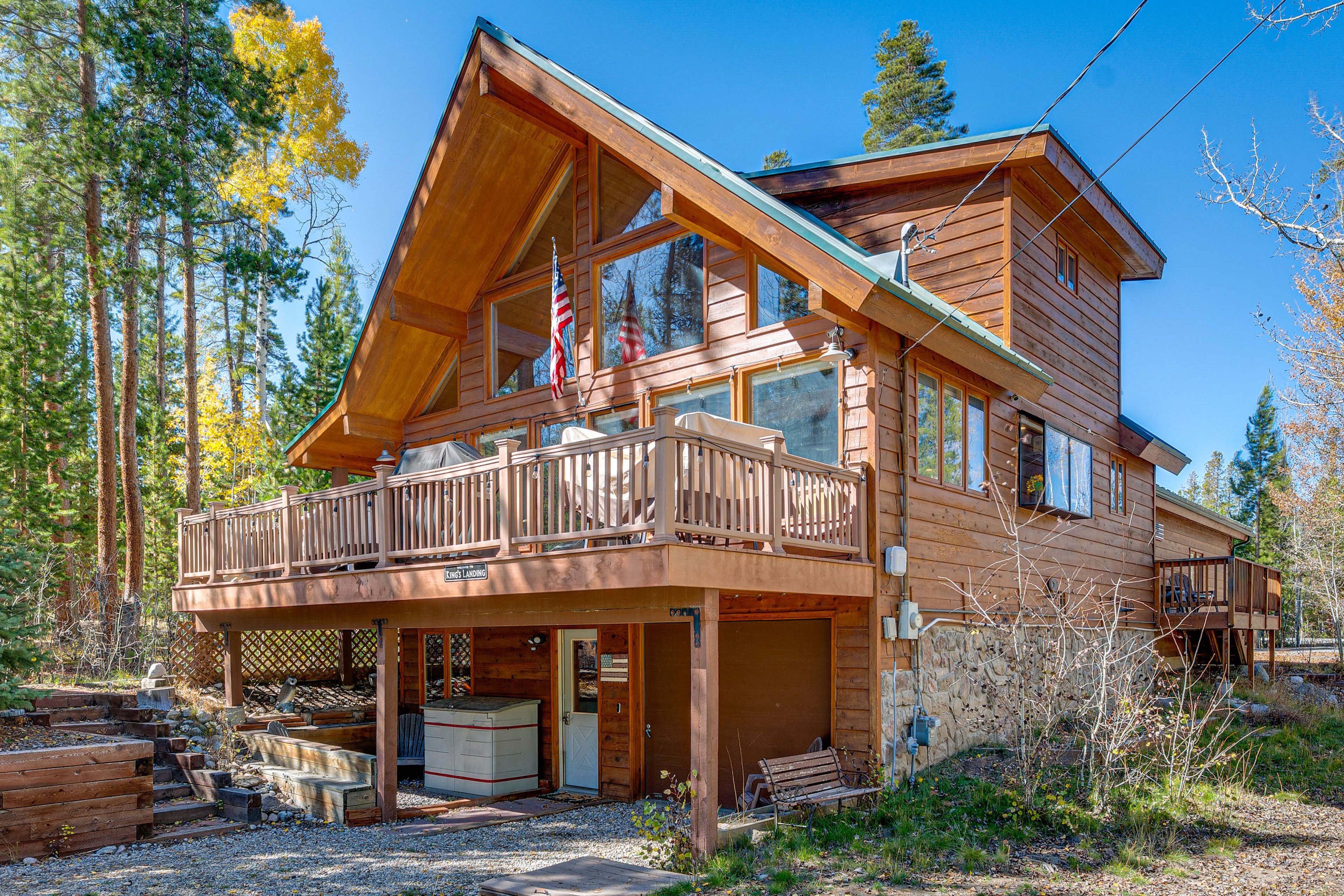 Exterior | 3-Story Cabin | Private Deck