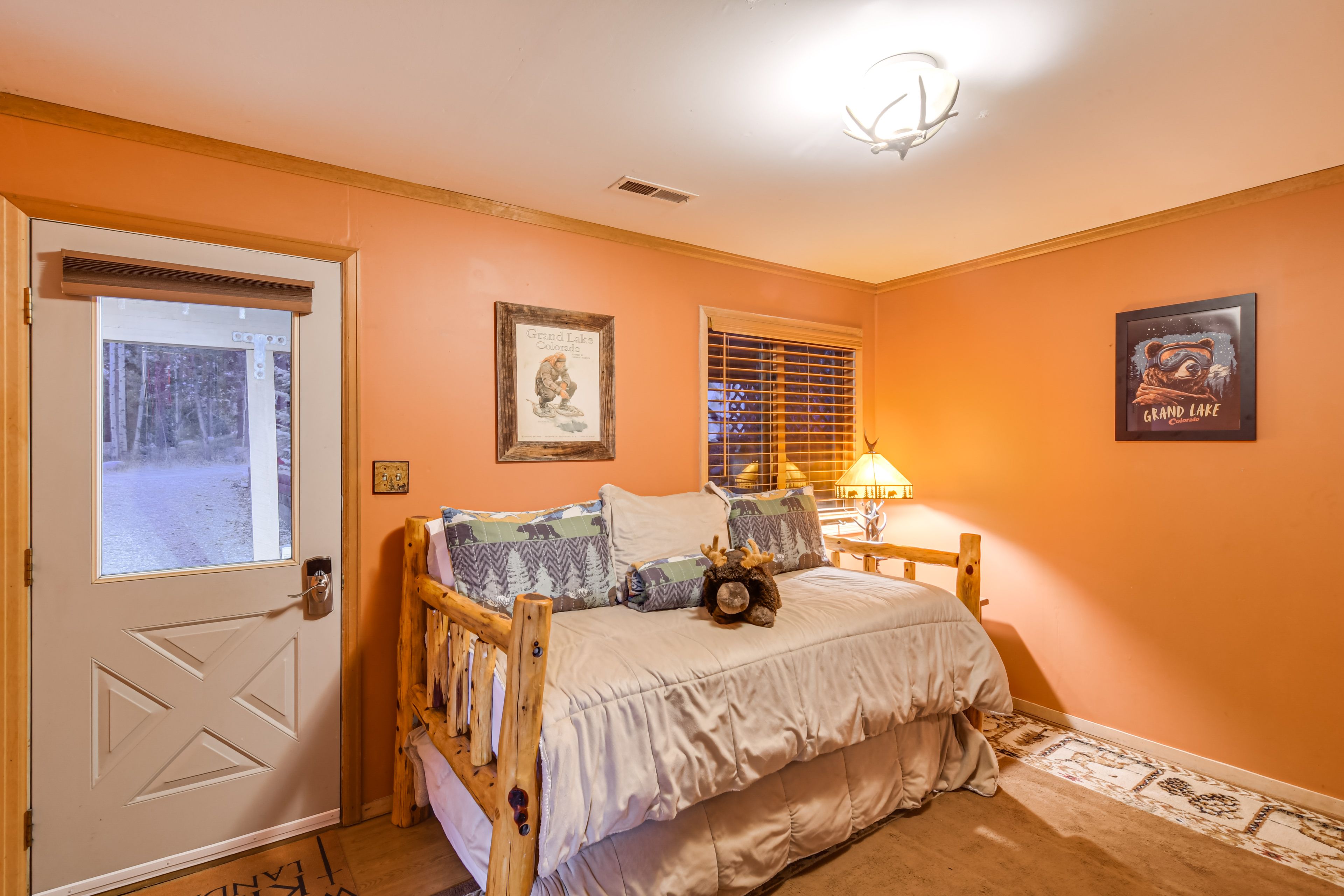 Bedroom 4 | Twin Daybed w/ Twin Trundle | Lower Level | Electric Fireplace