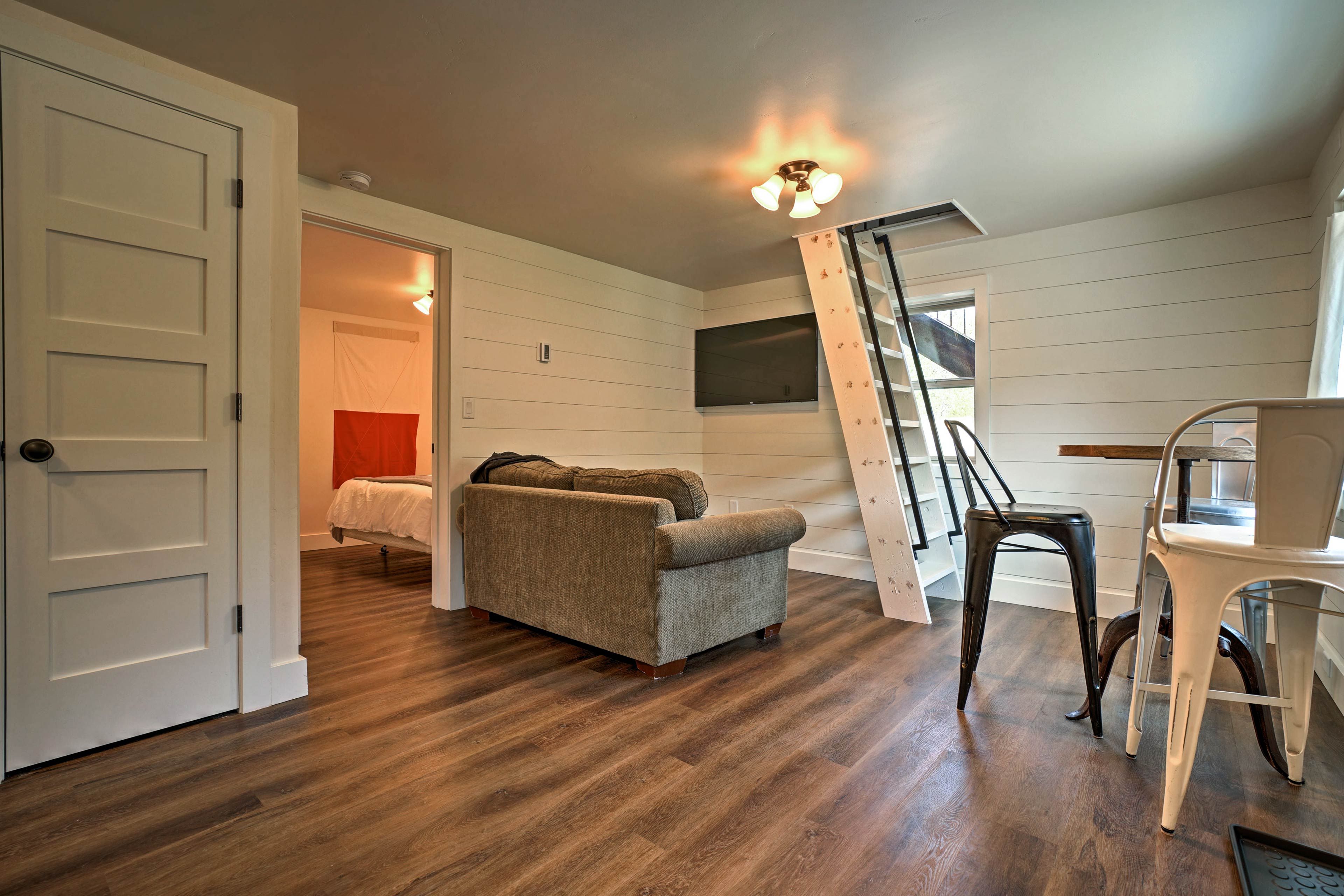 The completely remodeled cabin was originally built in 1938.