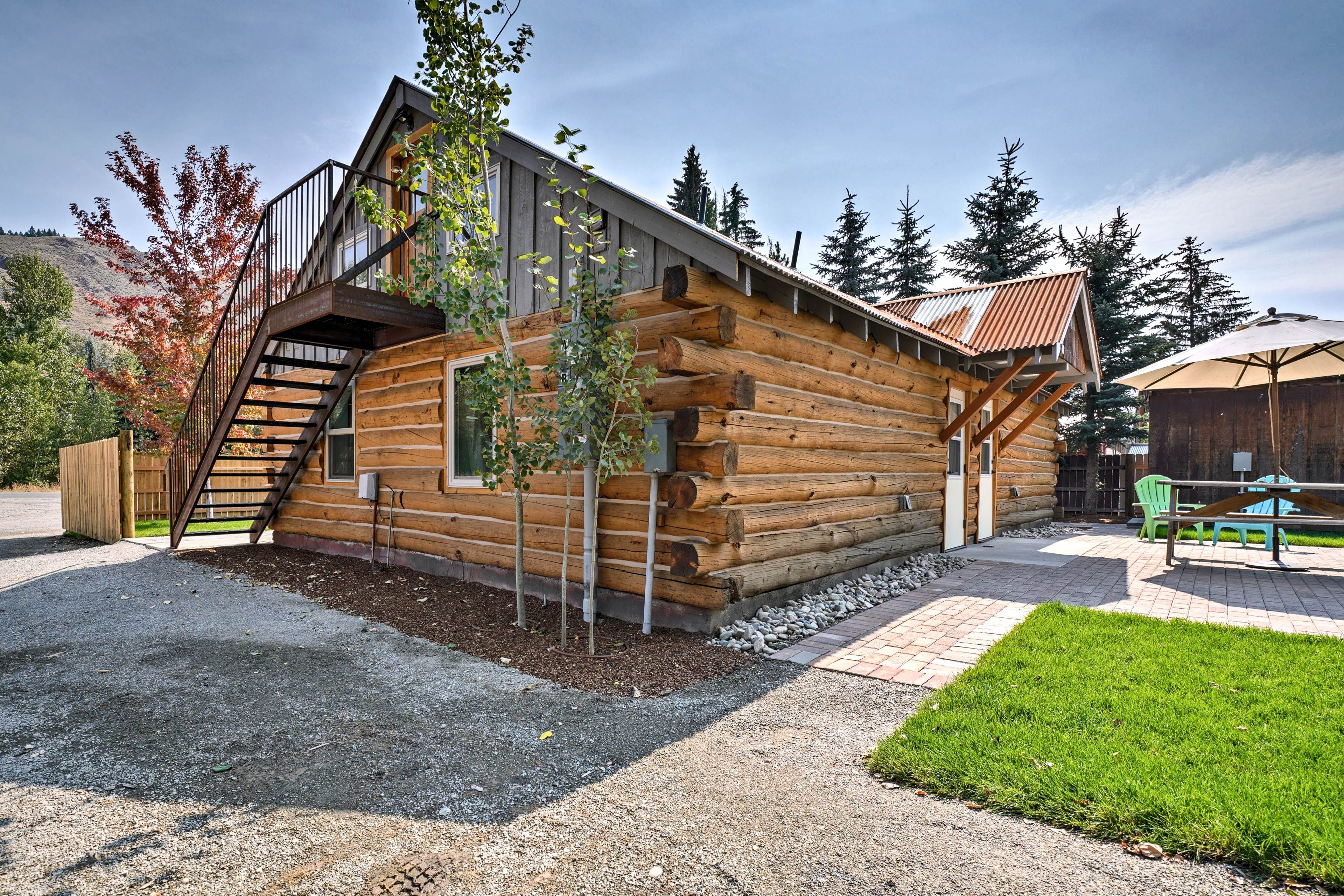 Soak in your beautiful setting out on the shared patio.