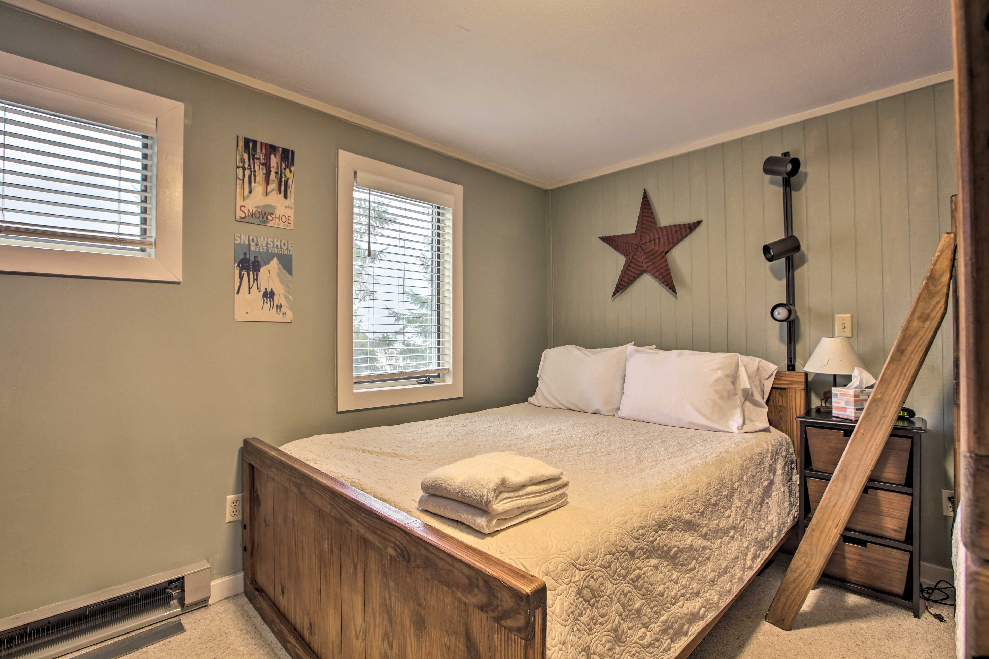 Bedroom 2 | Queen Bed, Twin Bunk Bed | 2nd Floor | Linens Provided