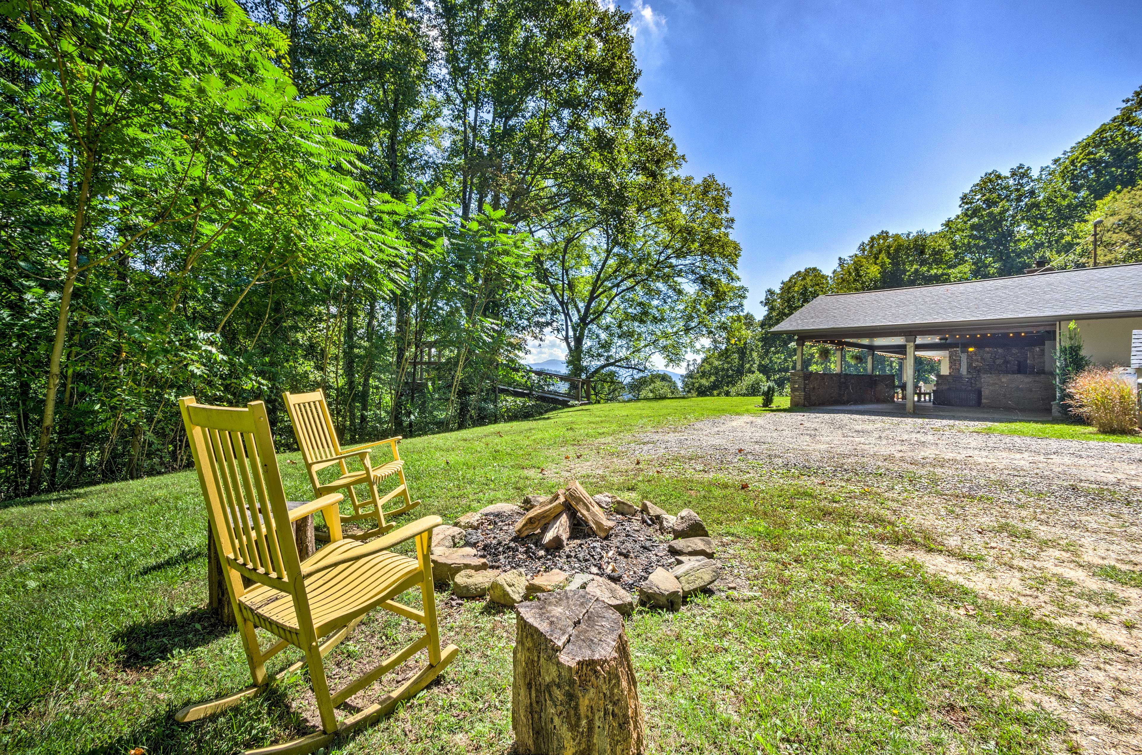 Spend evenings gathered around the fire pit.