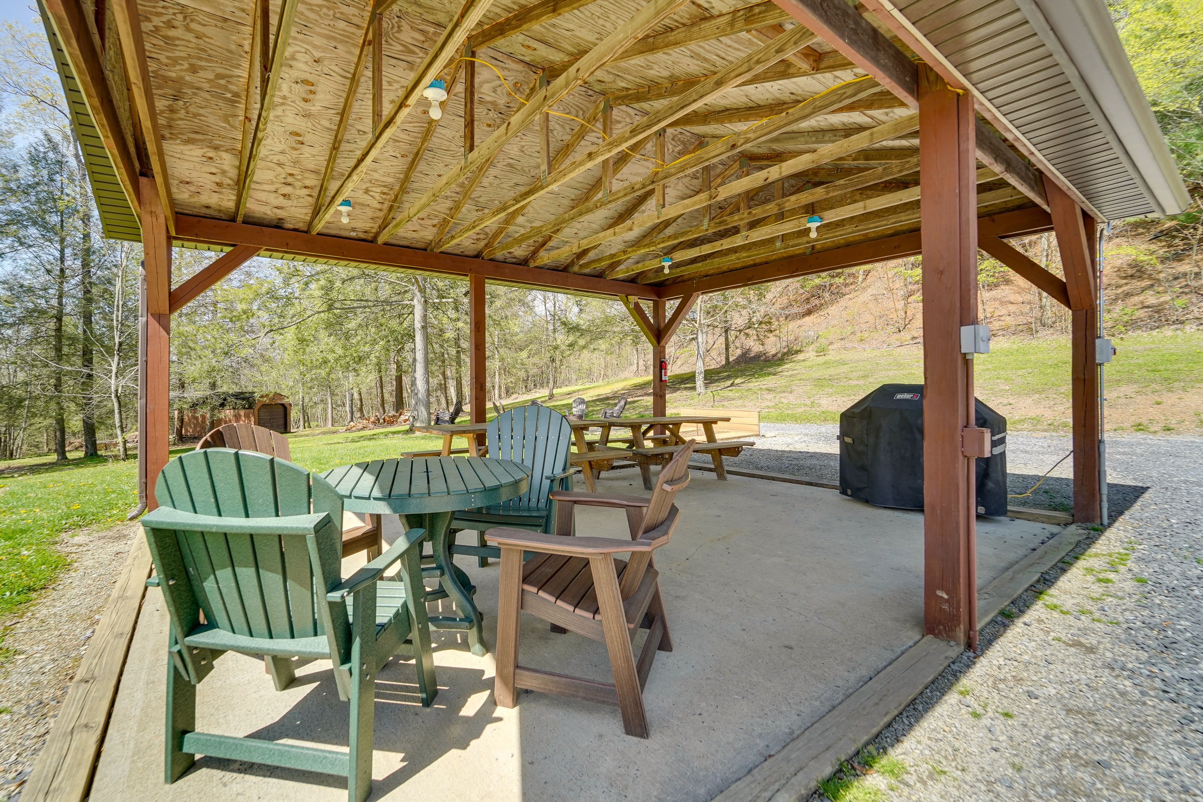 Covered Picnic Area | Gas Grill