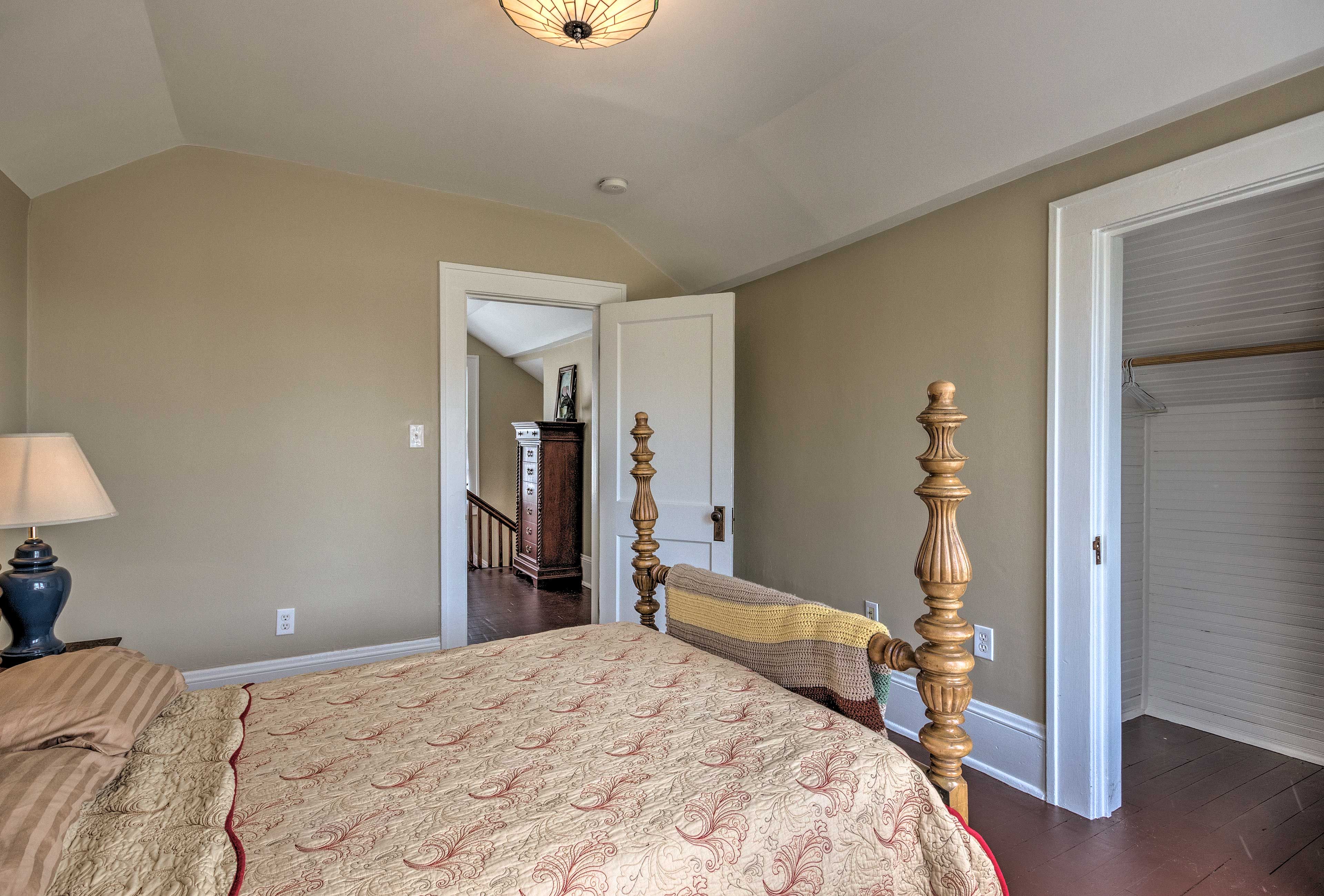 Each bedroom has ample closet space.