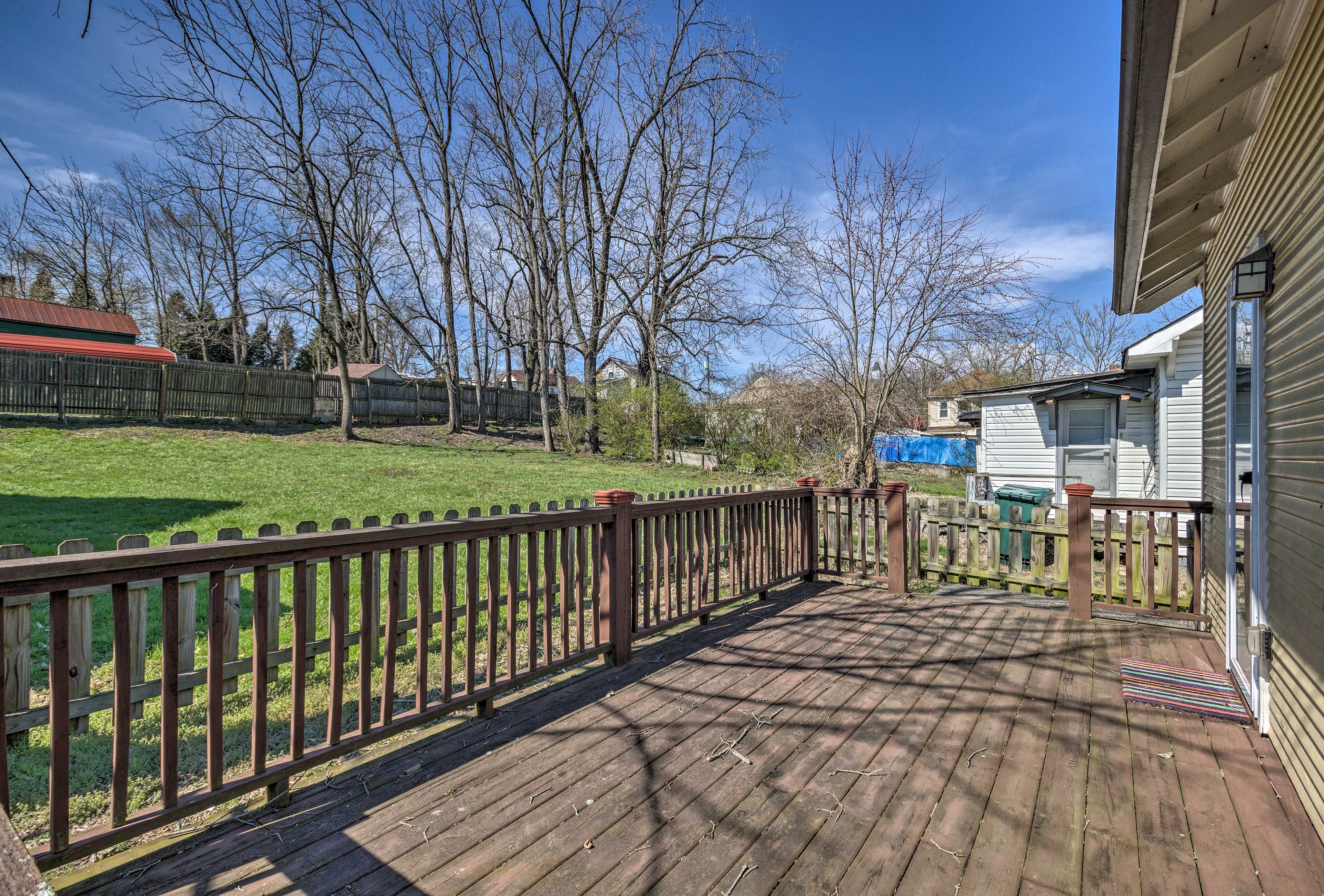 Hang out on the large deck!