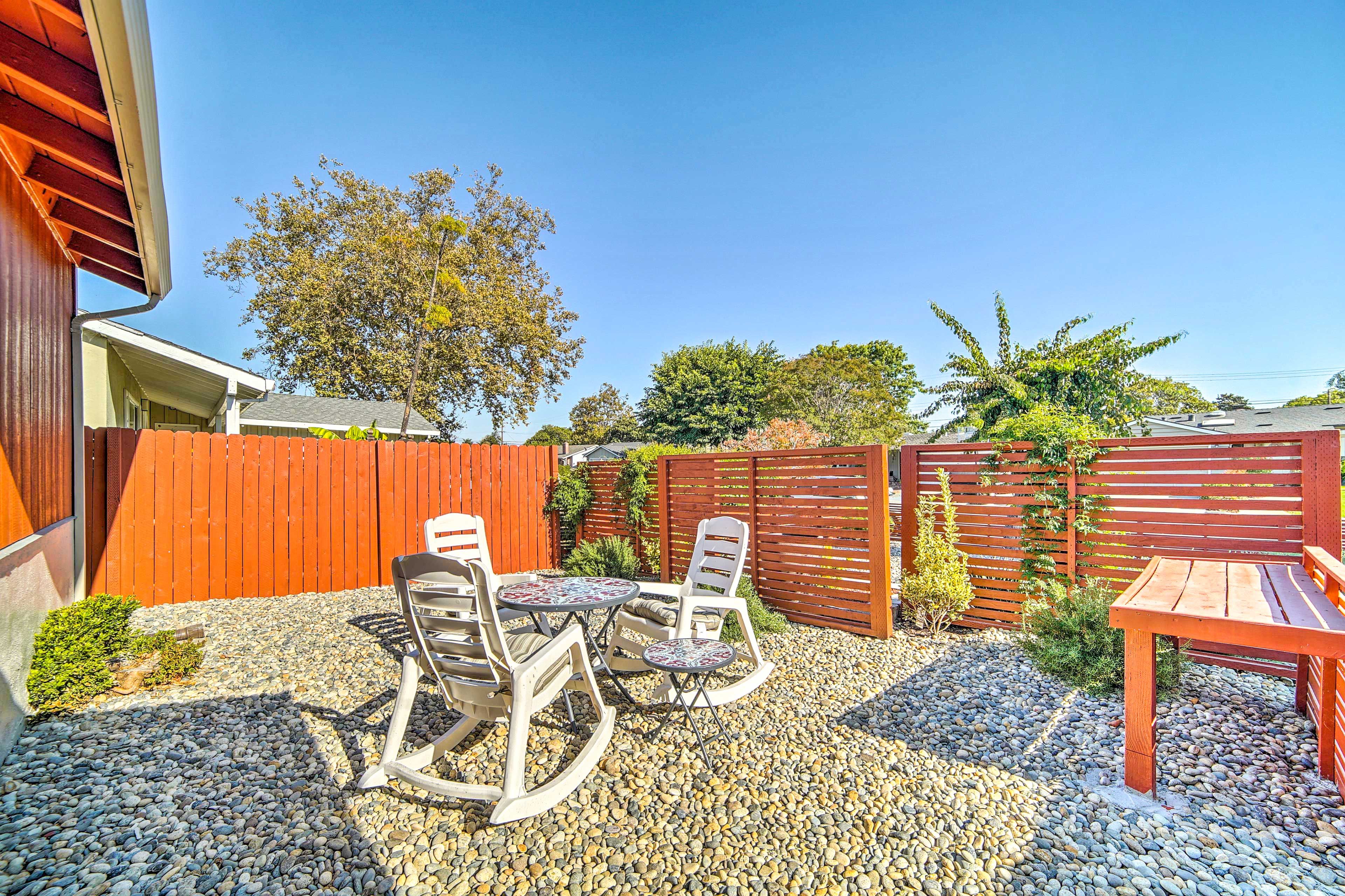 Front Yard | Bistro Table w/ Seating | Pet Friendly w/ Fee