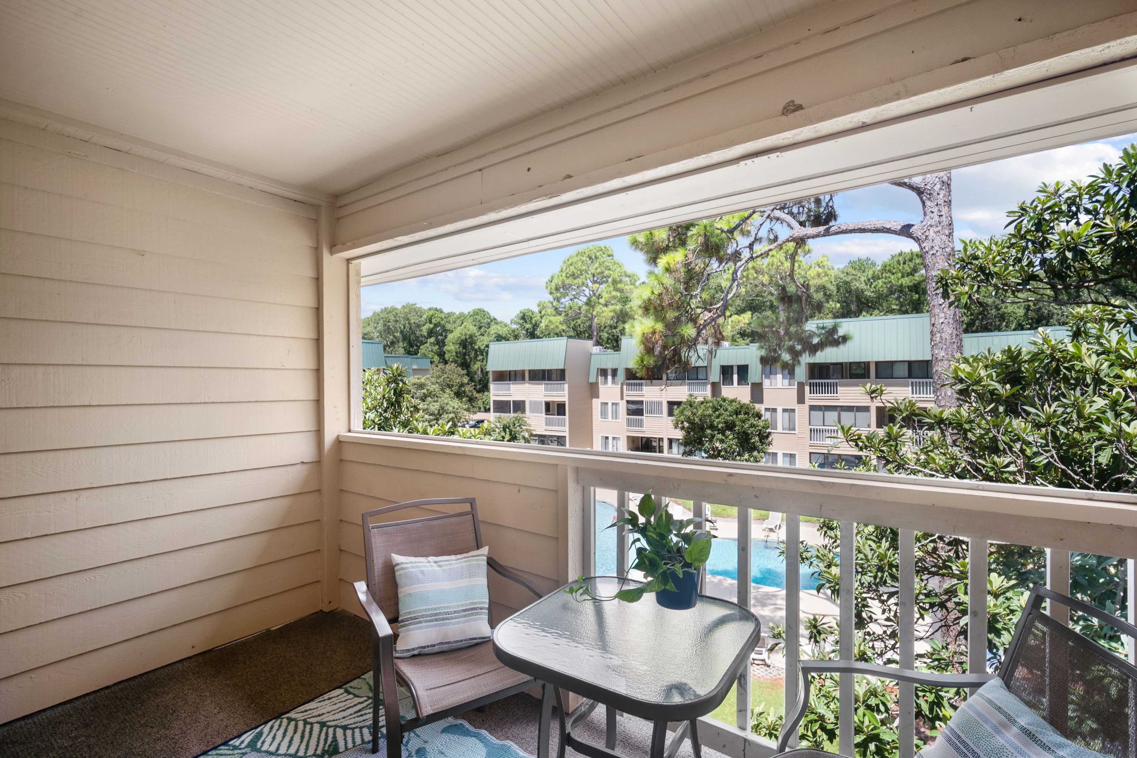 Private Balcony w/ Seating | Pool Views