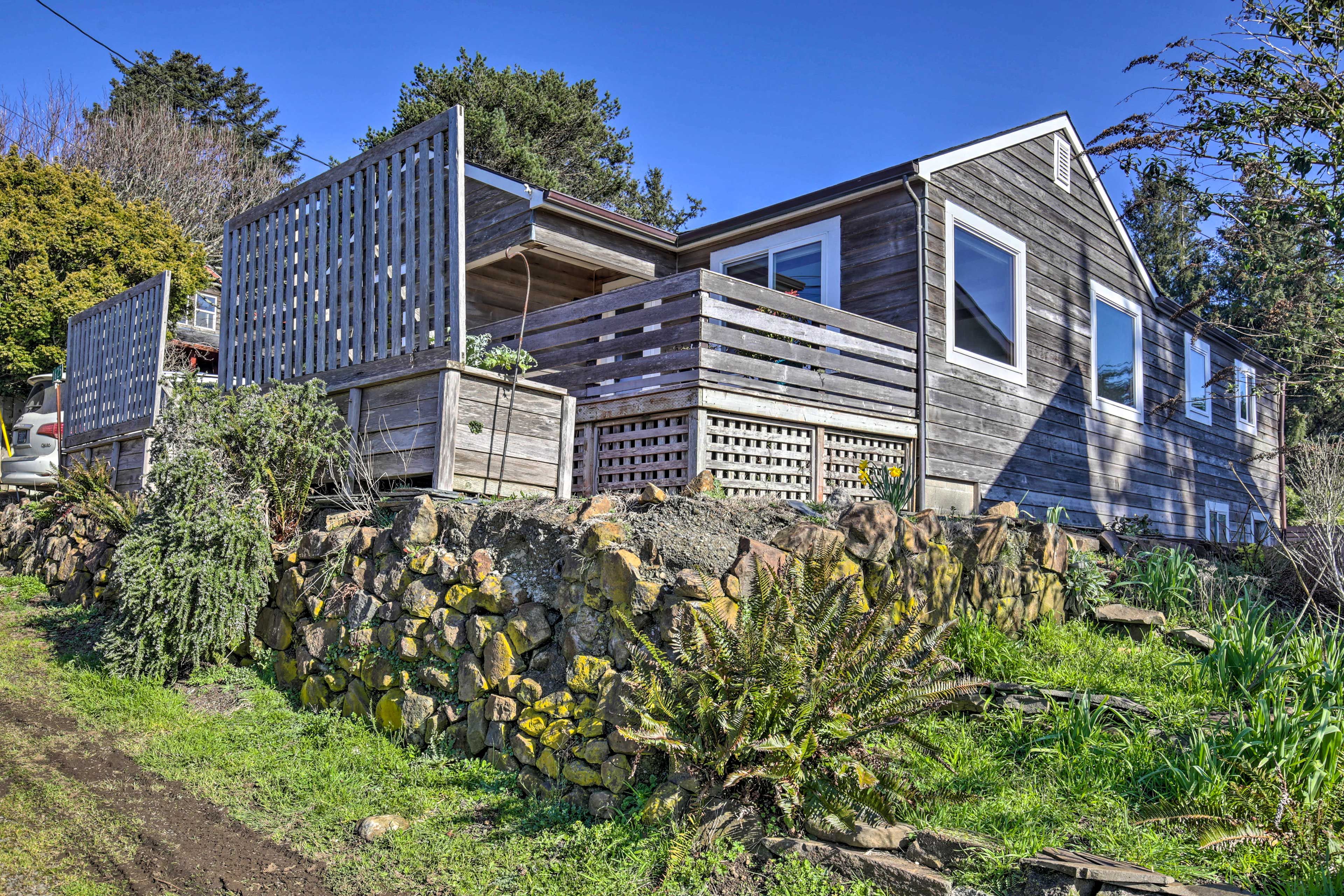 The property is located within a short walk to the beach!