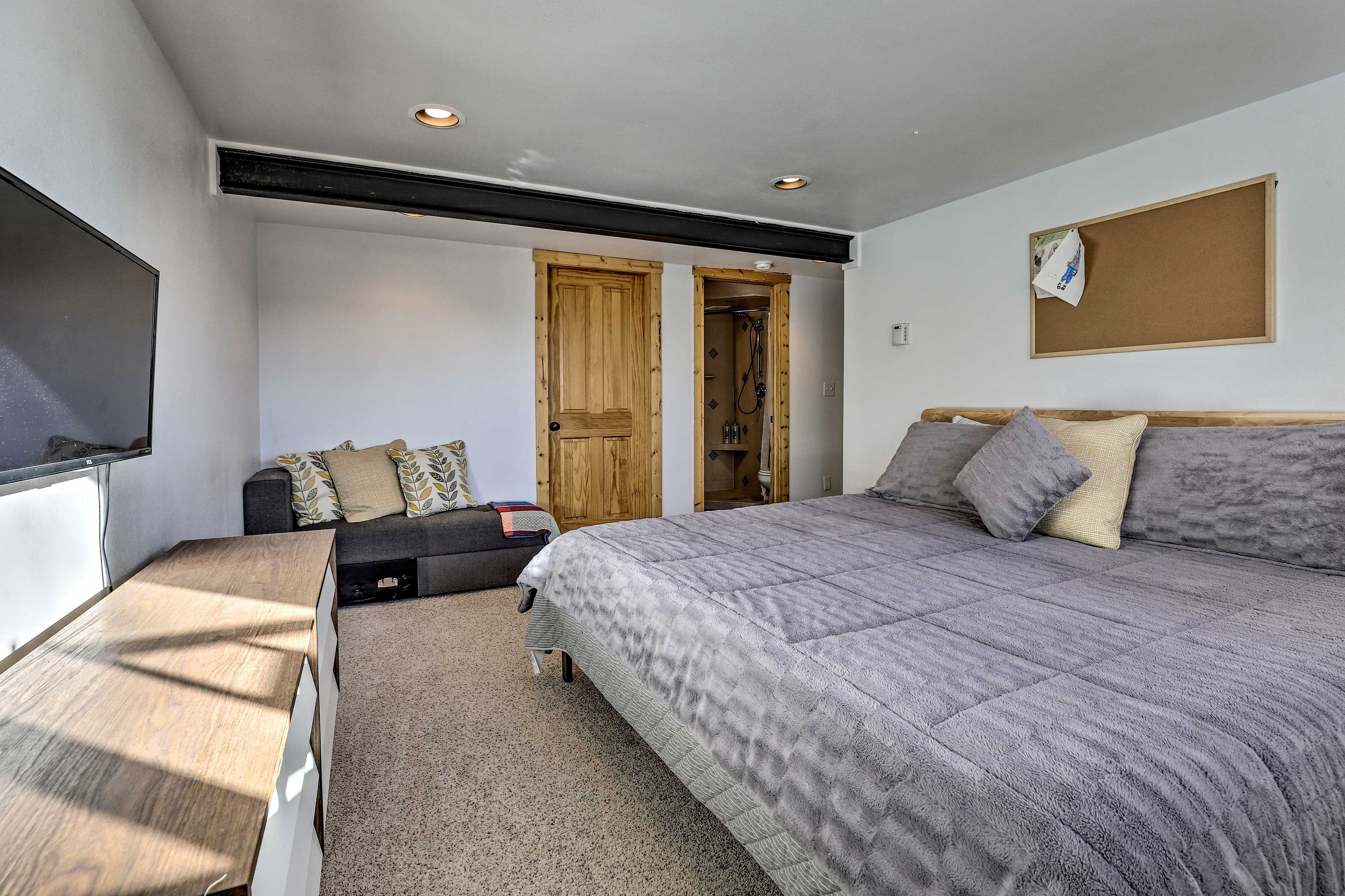 There's plenty of space to spread out in to get comfy.