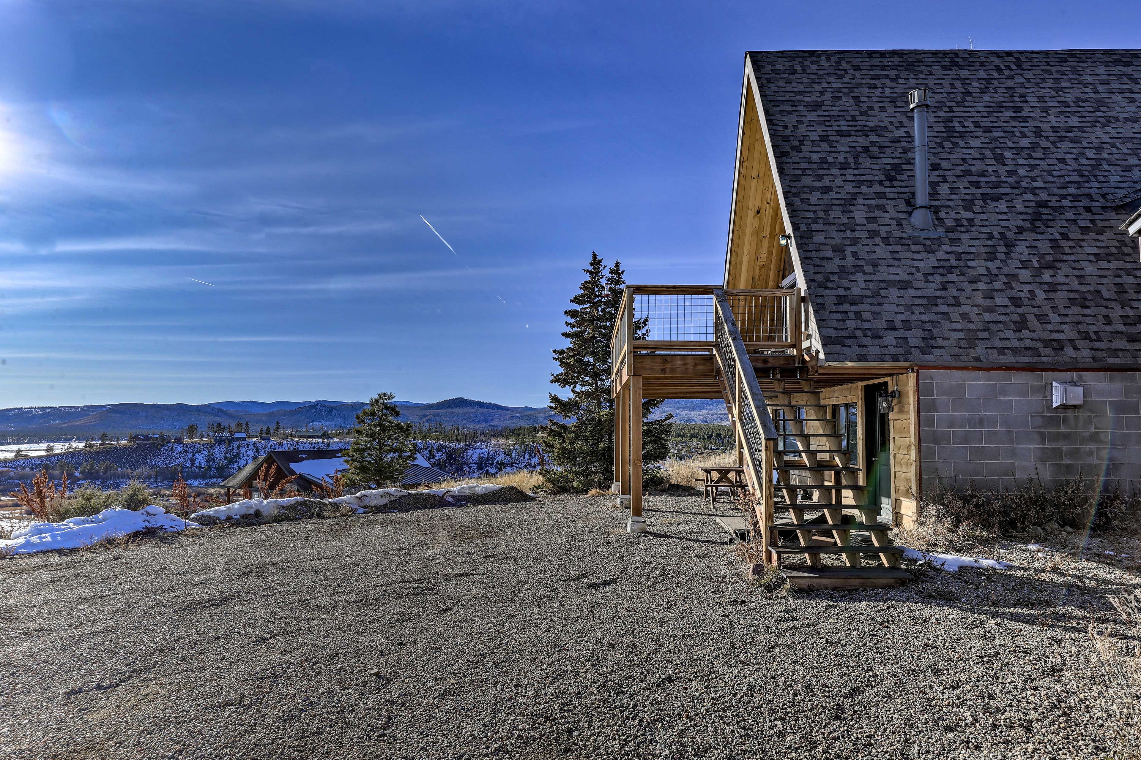 Come nighttime, stargazing will be unreal from the deck.