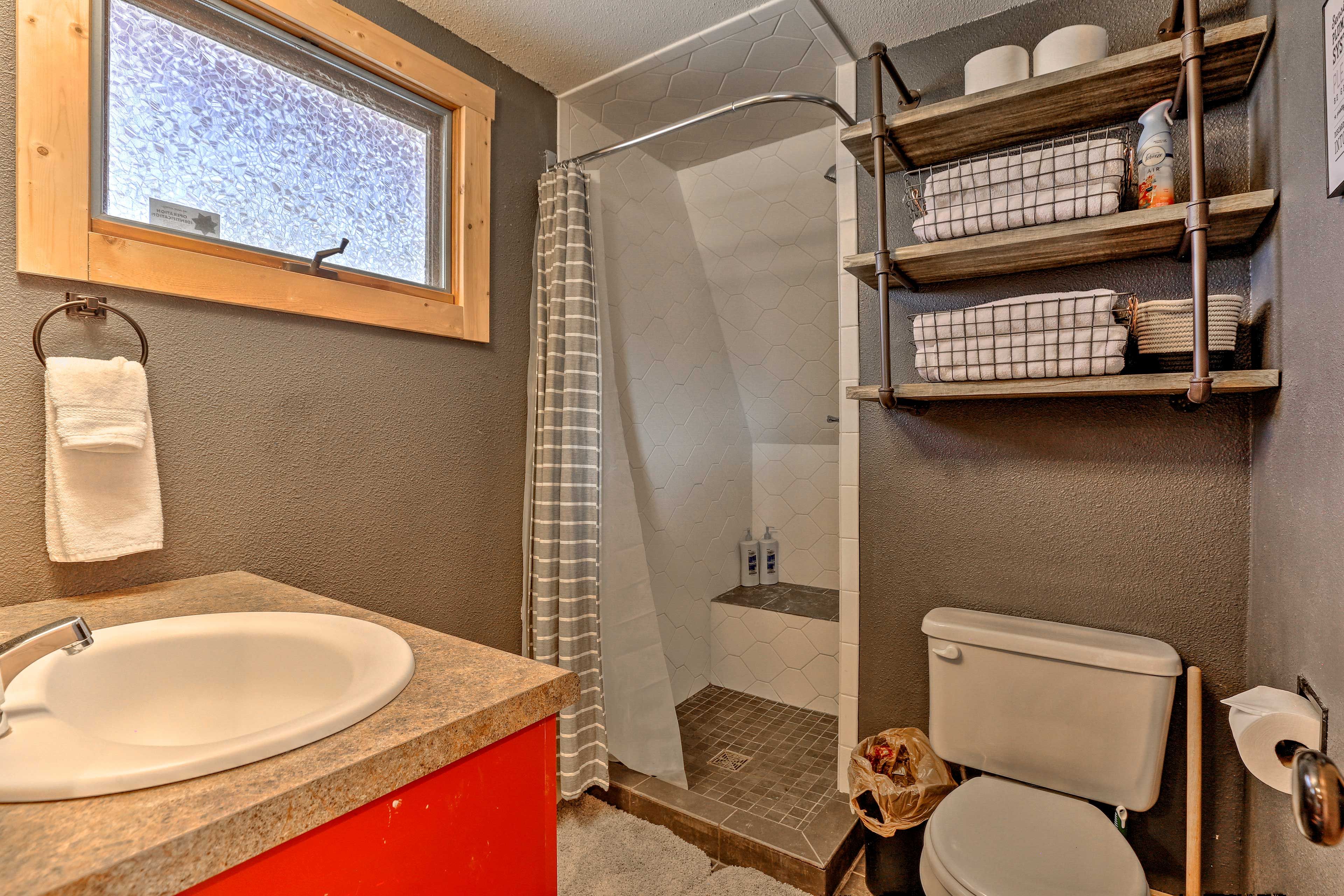 Easily get in and out of the shower.