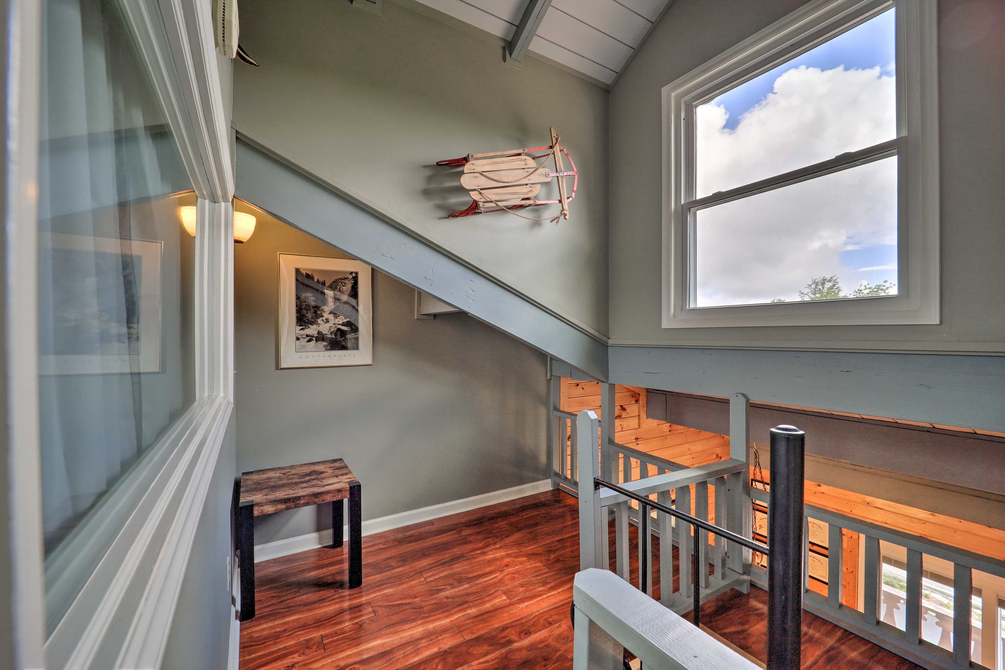 Loft | Upper Level | Accessible Via Spiral Staircase