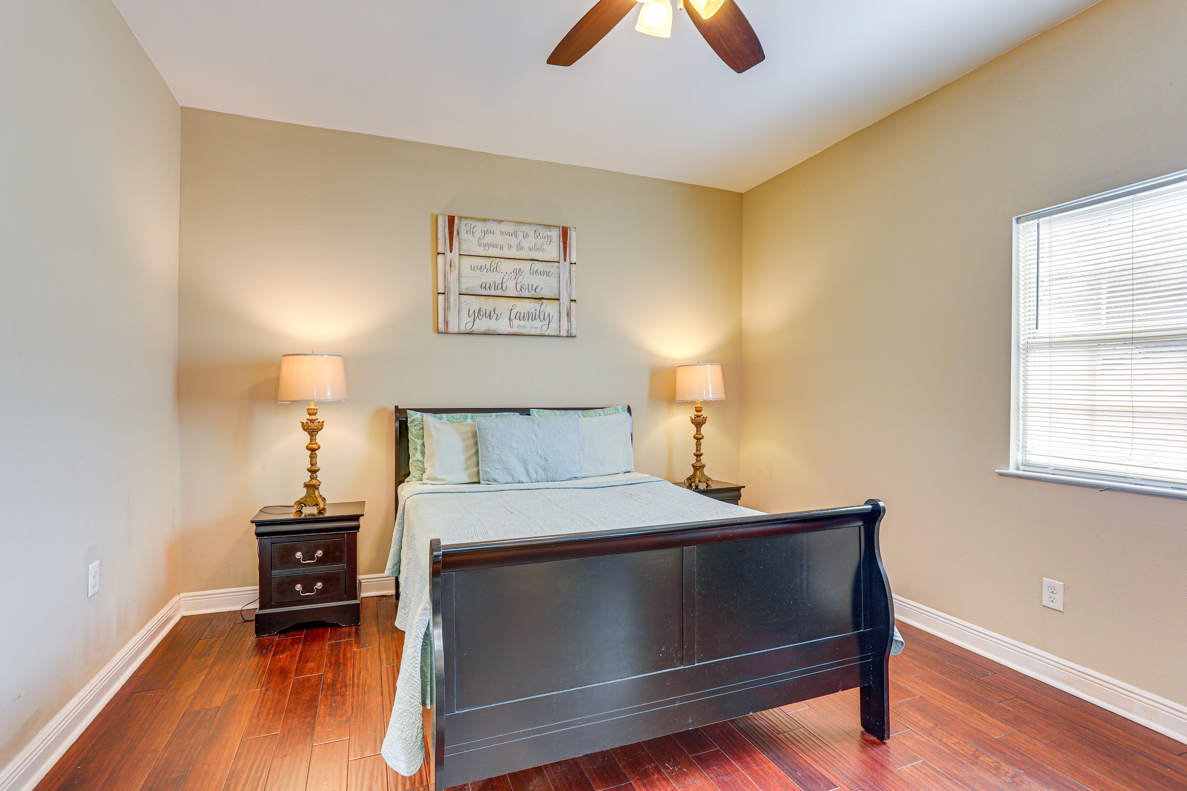 Bedroom 1 | Queen Bed | Queen Futon | Linens Provided