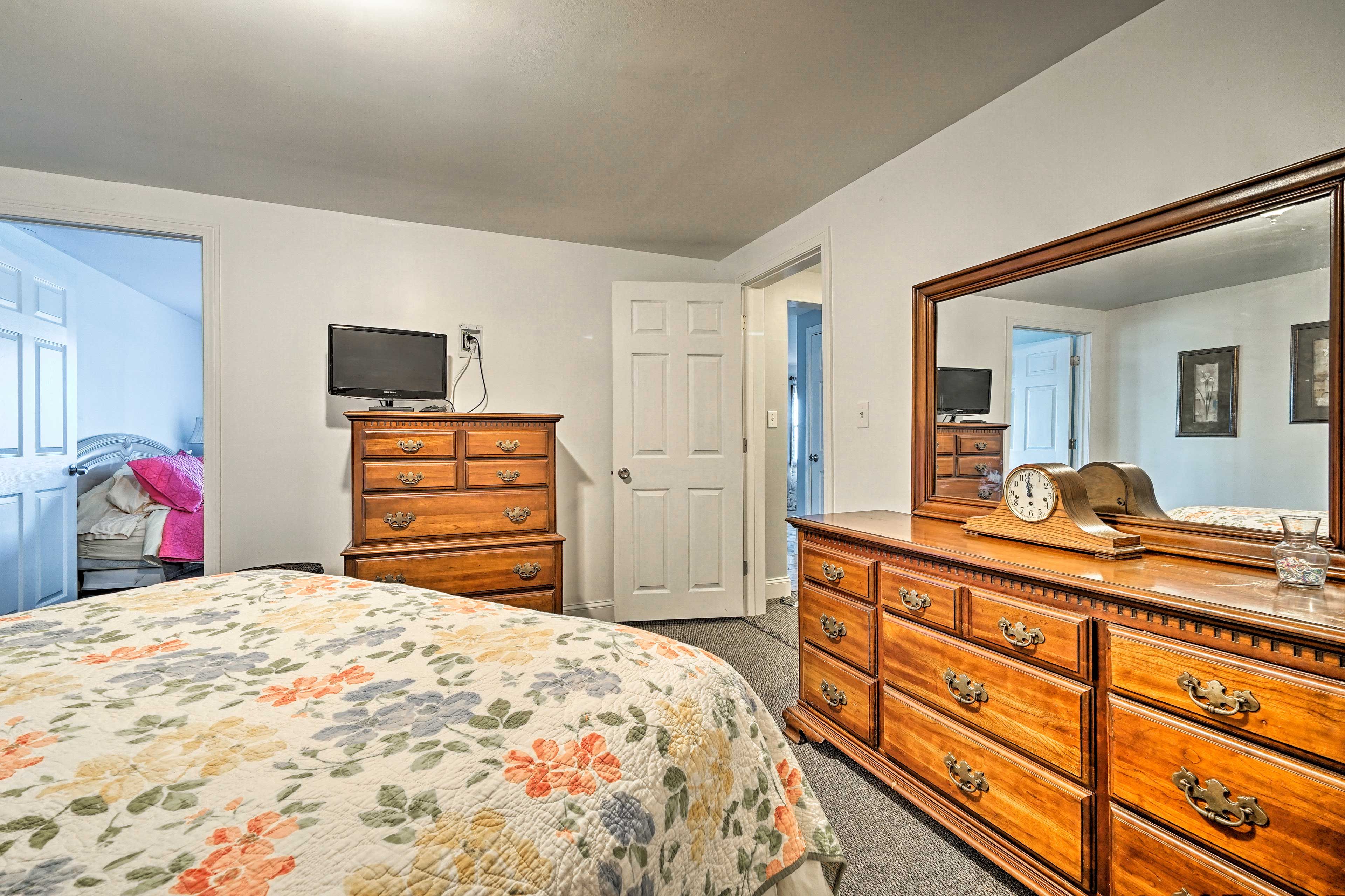 You'll have plenty of storage for your belongings.