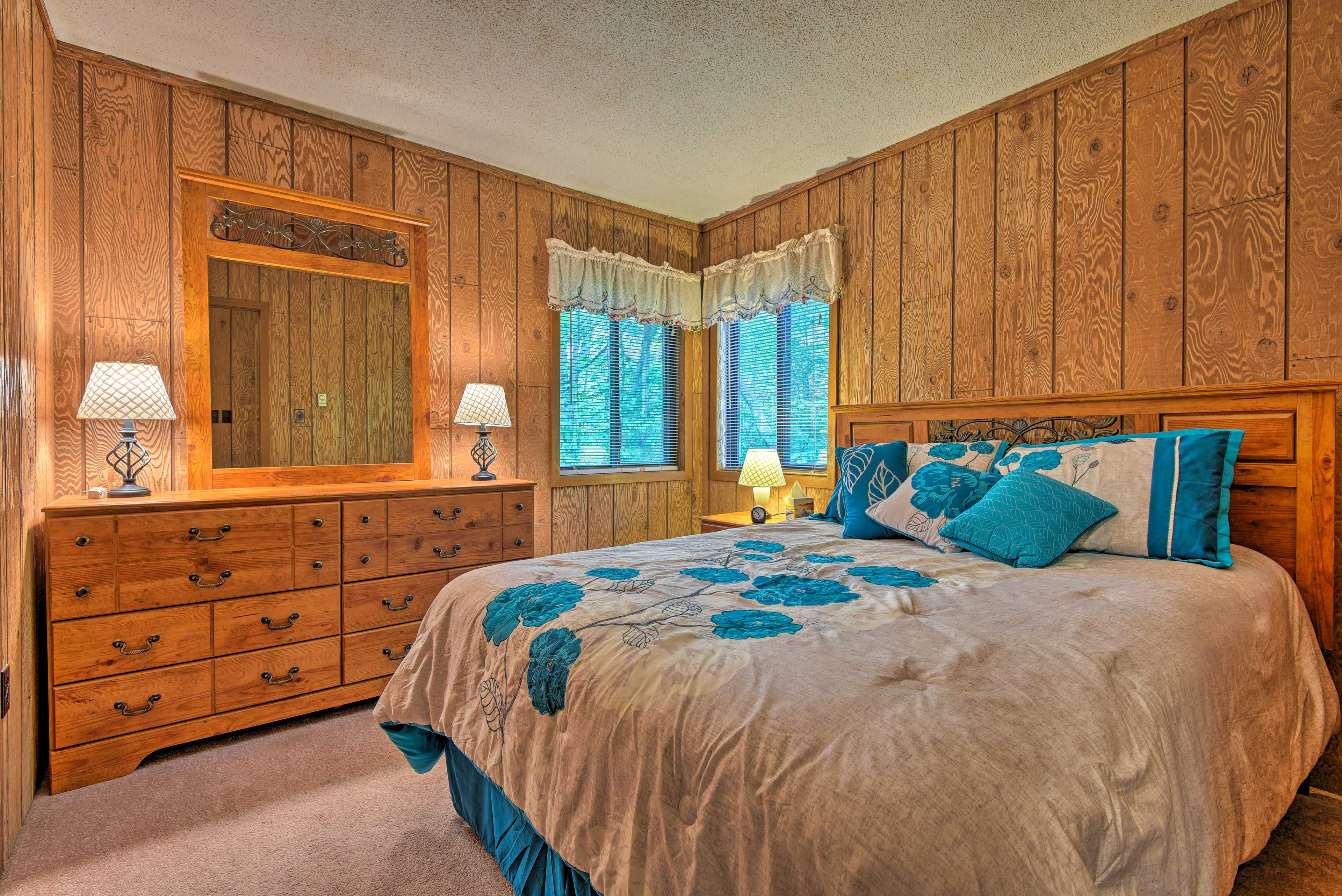 The second bedroom also features a queen-sized bed.