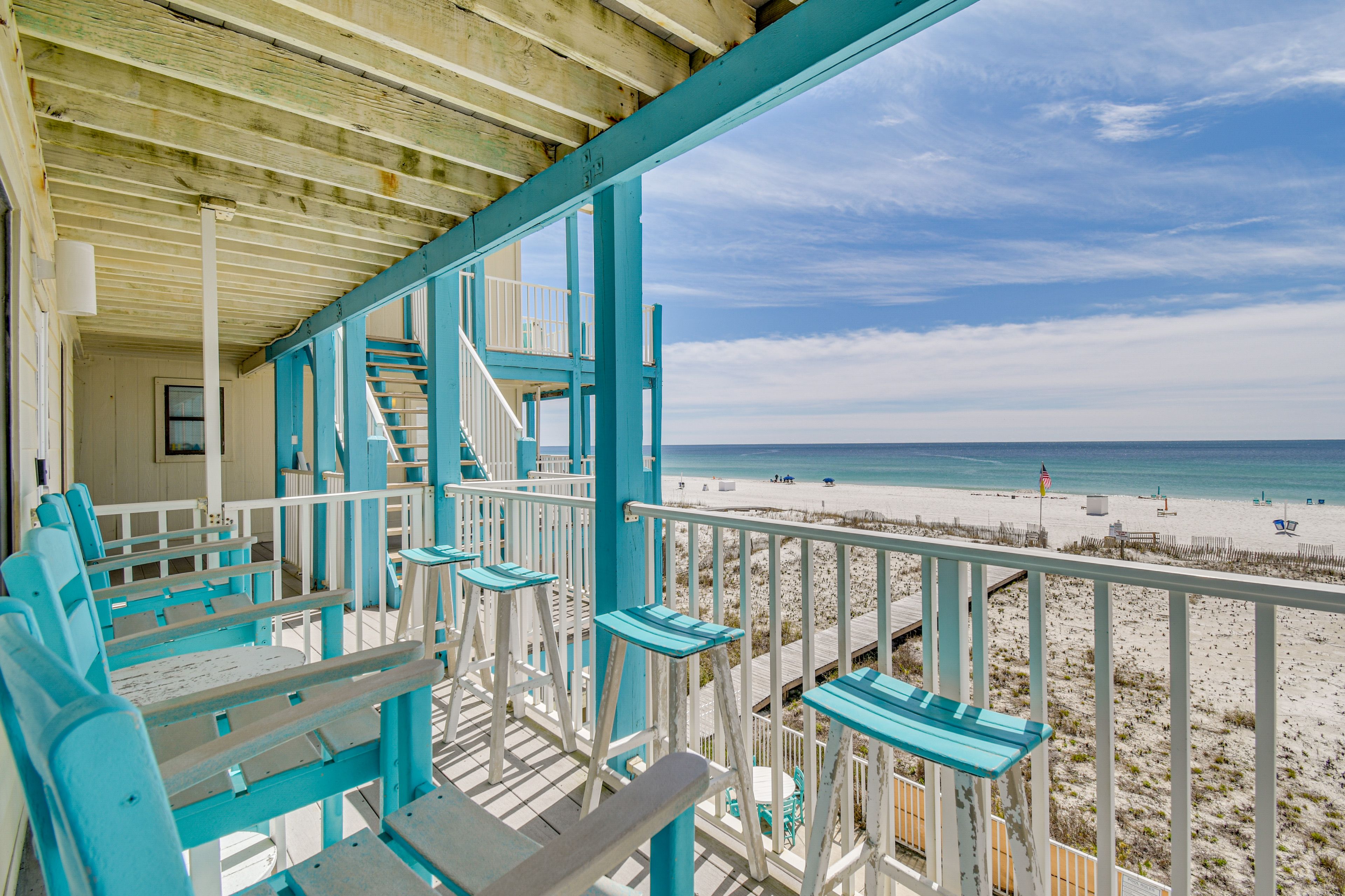 Gulf Shores Vacation Rental | 3BR | 2BA | 1,000 Sq Ft | Steps Required