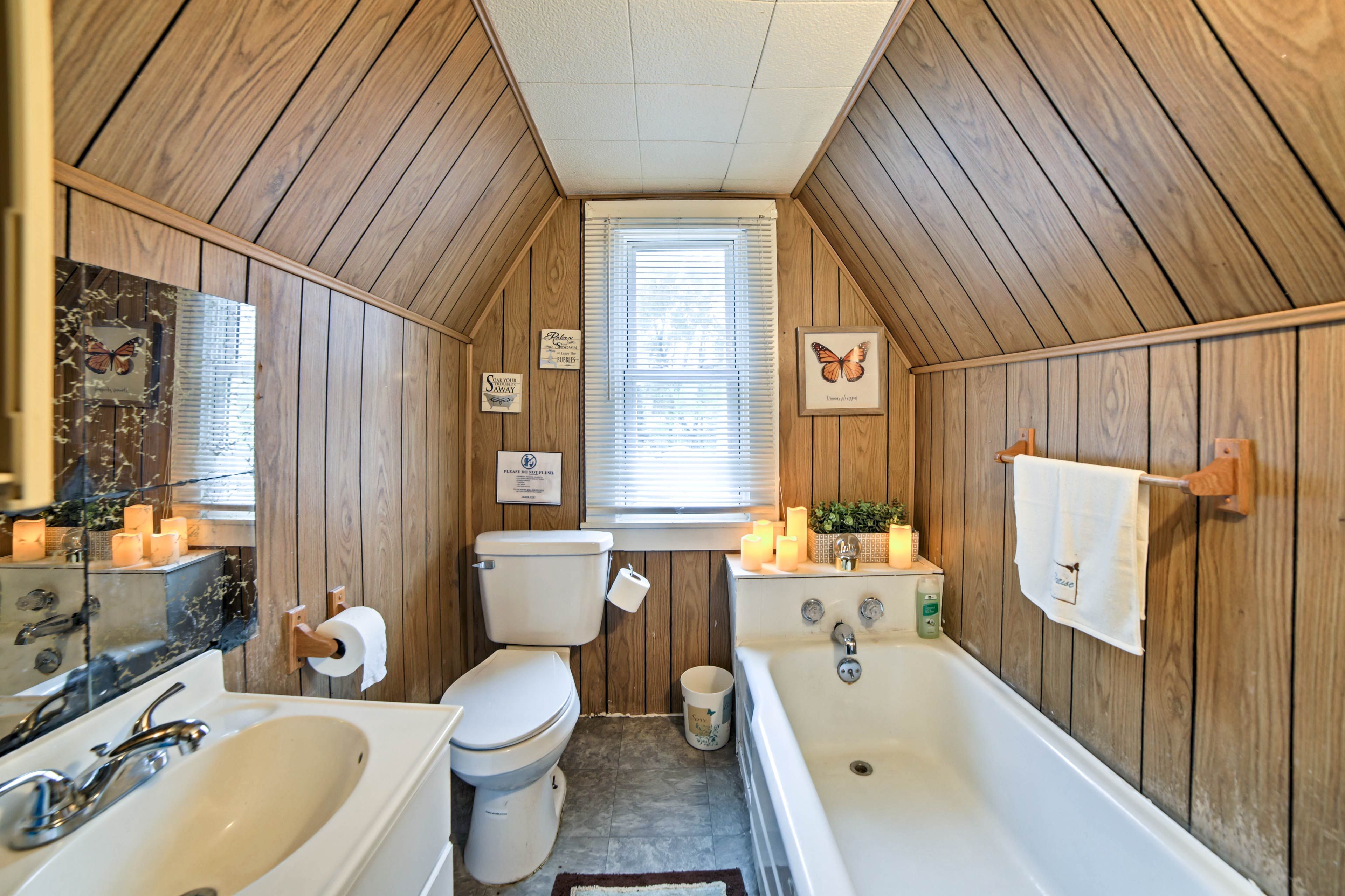 Take a relaxing bath after a long day.