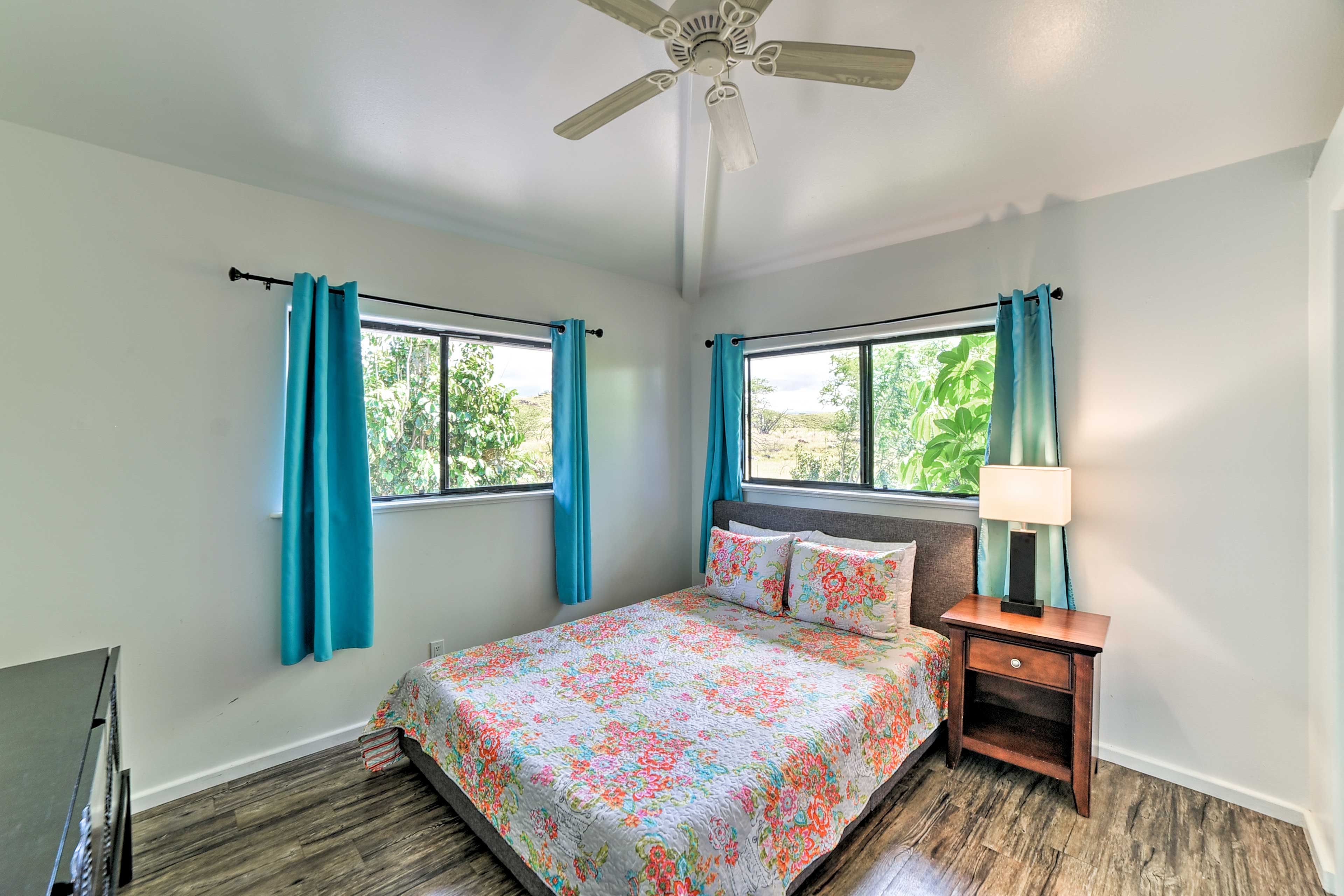Sweet dreams await on the queen bed in bedroom 2.