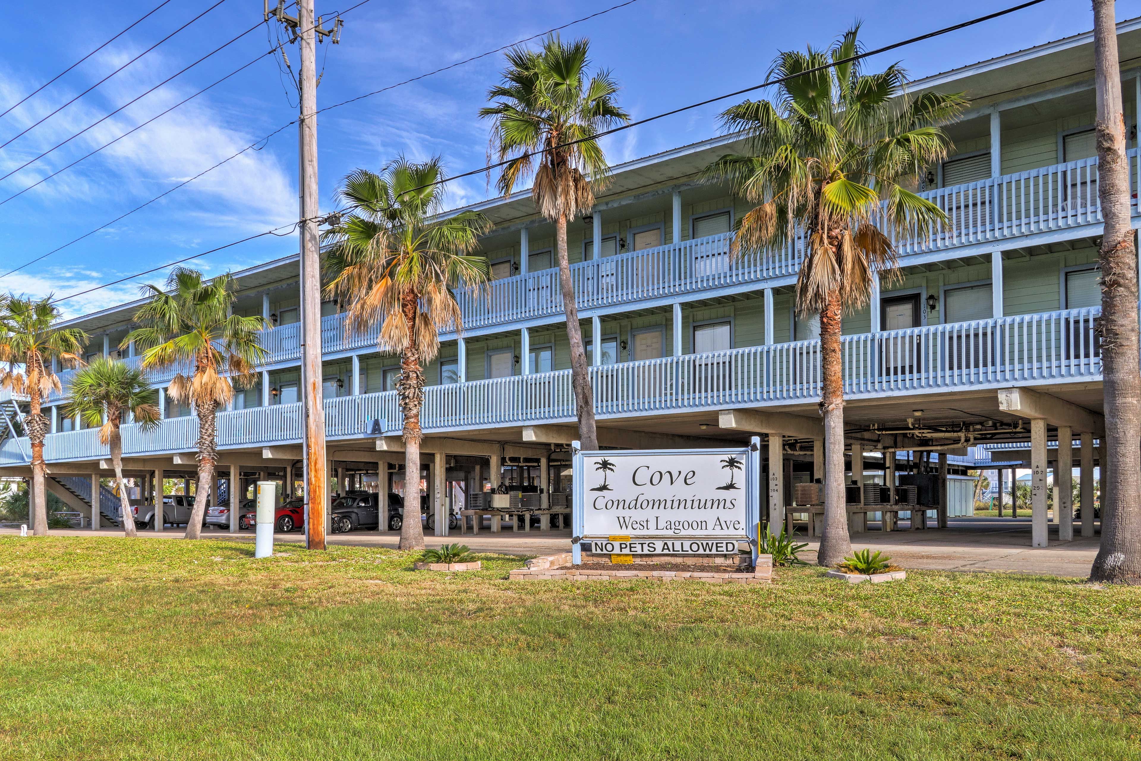 Located in The Cove Condominiums