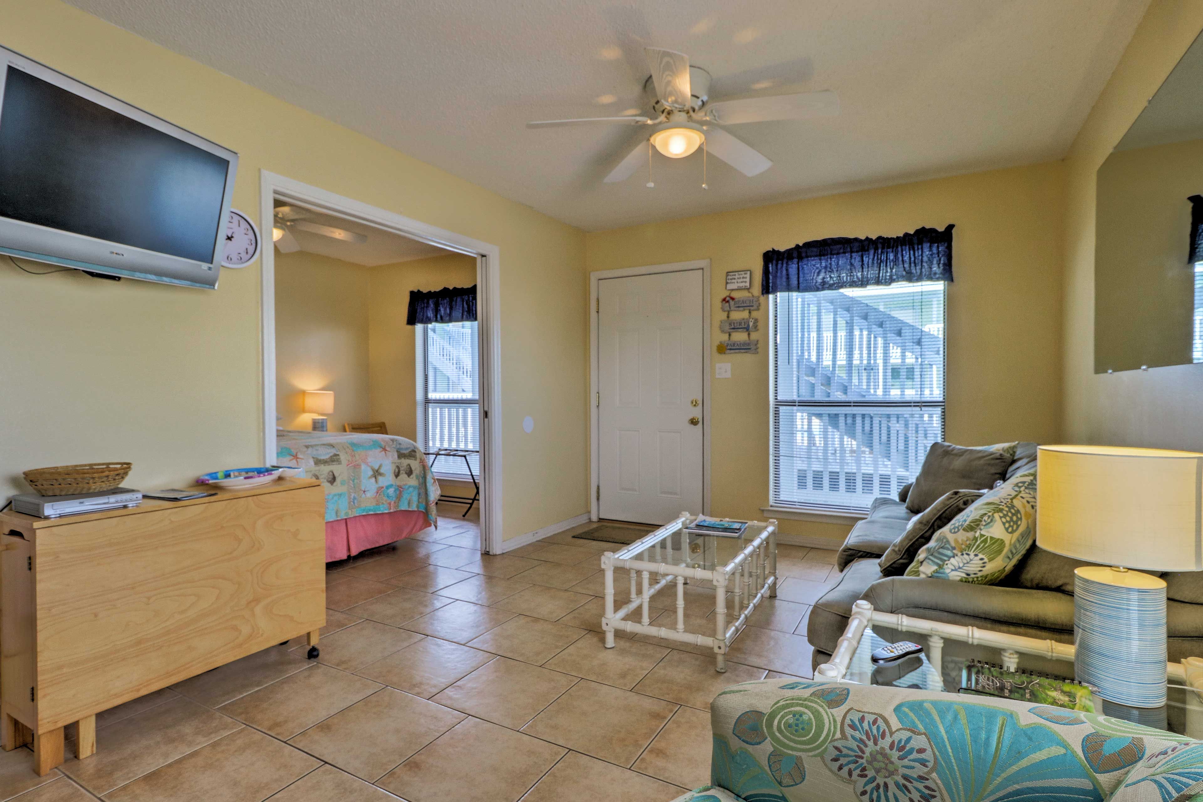 Turn on the AC and ceiling fan during those balmy summer days.