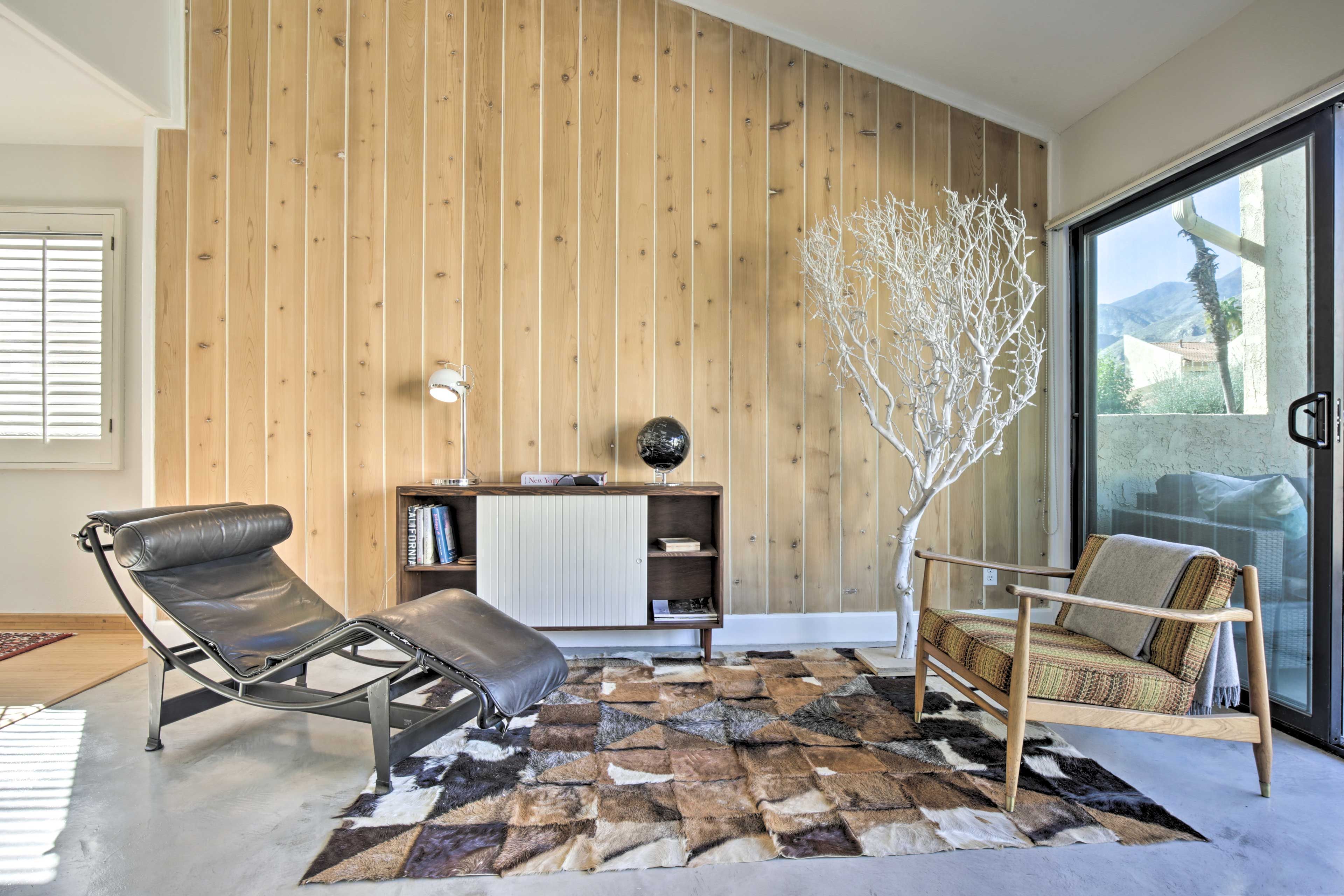 Enjoy the mid-century interior and great natural light.