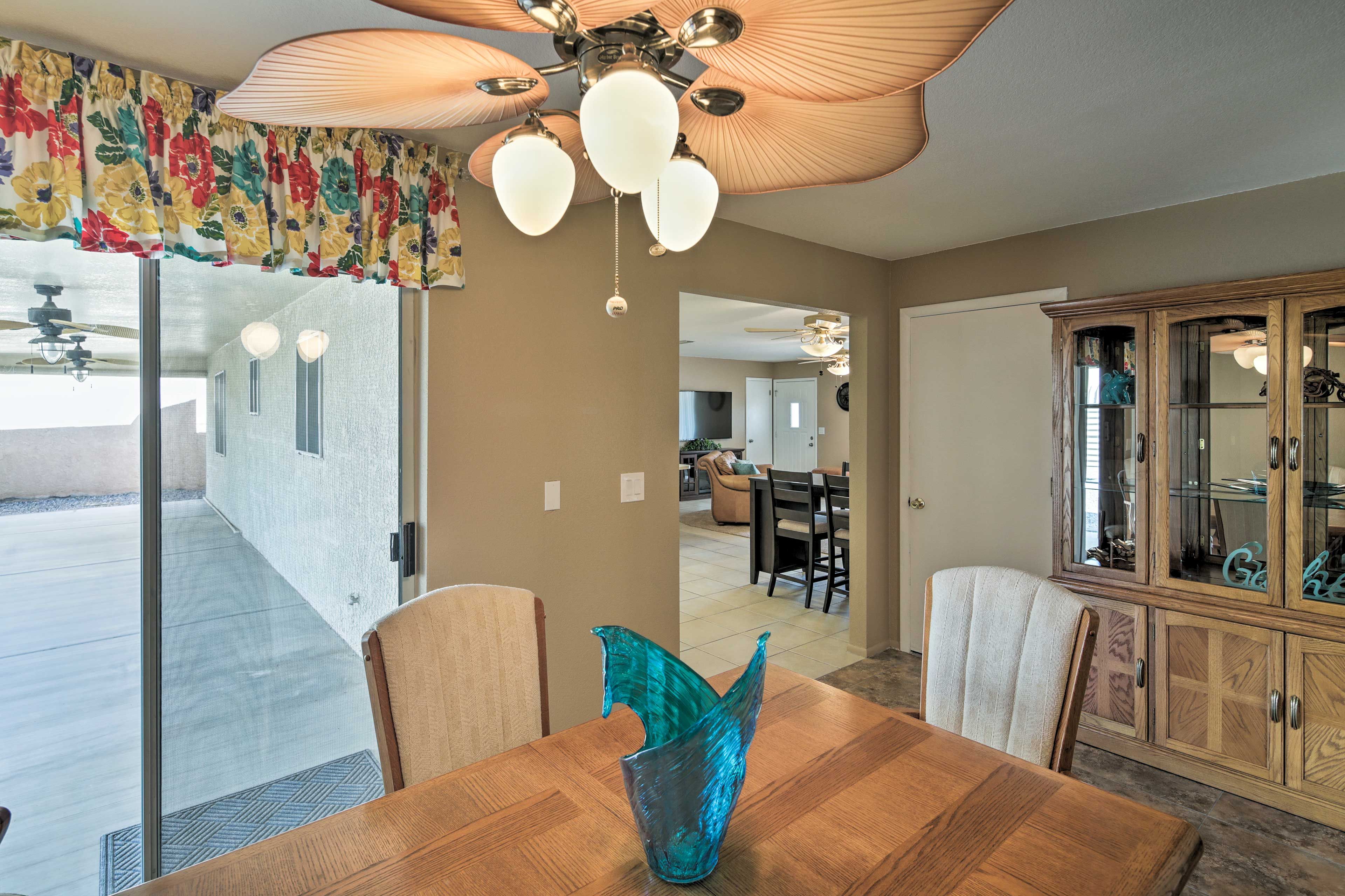 There's also a dining room to enjoy your meals.