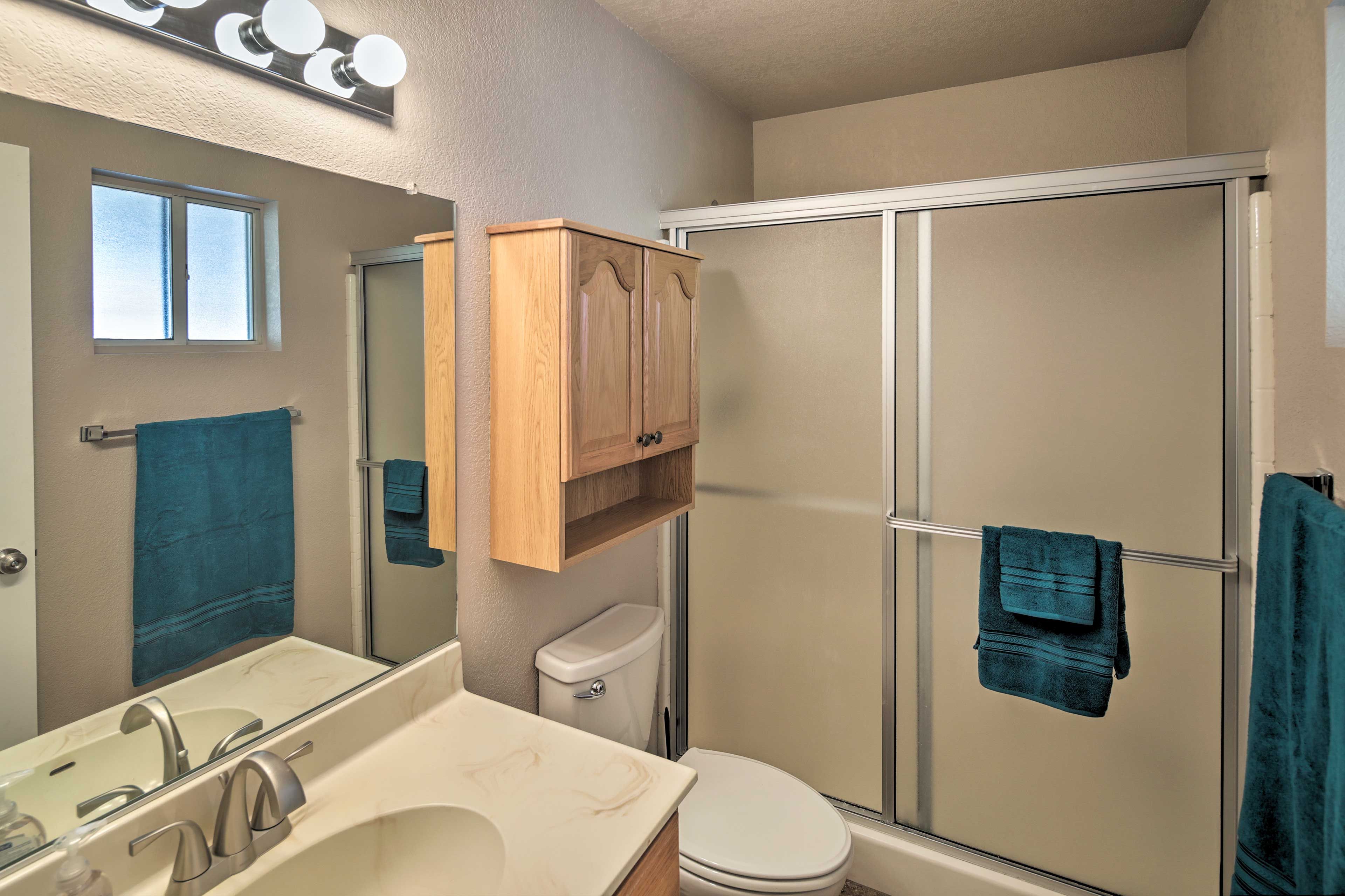This home has 2 pristine bathrooms.