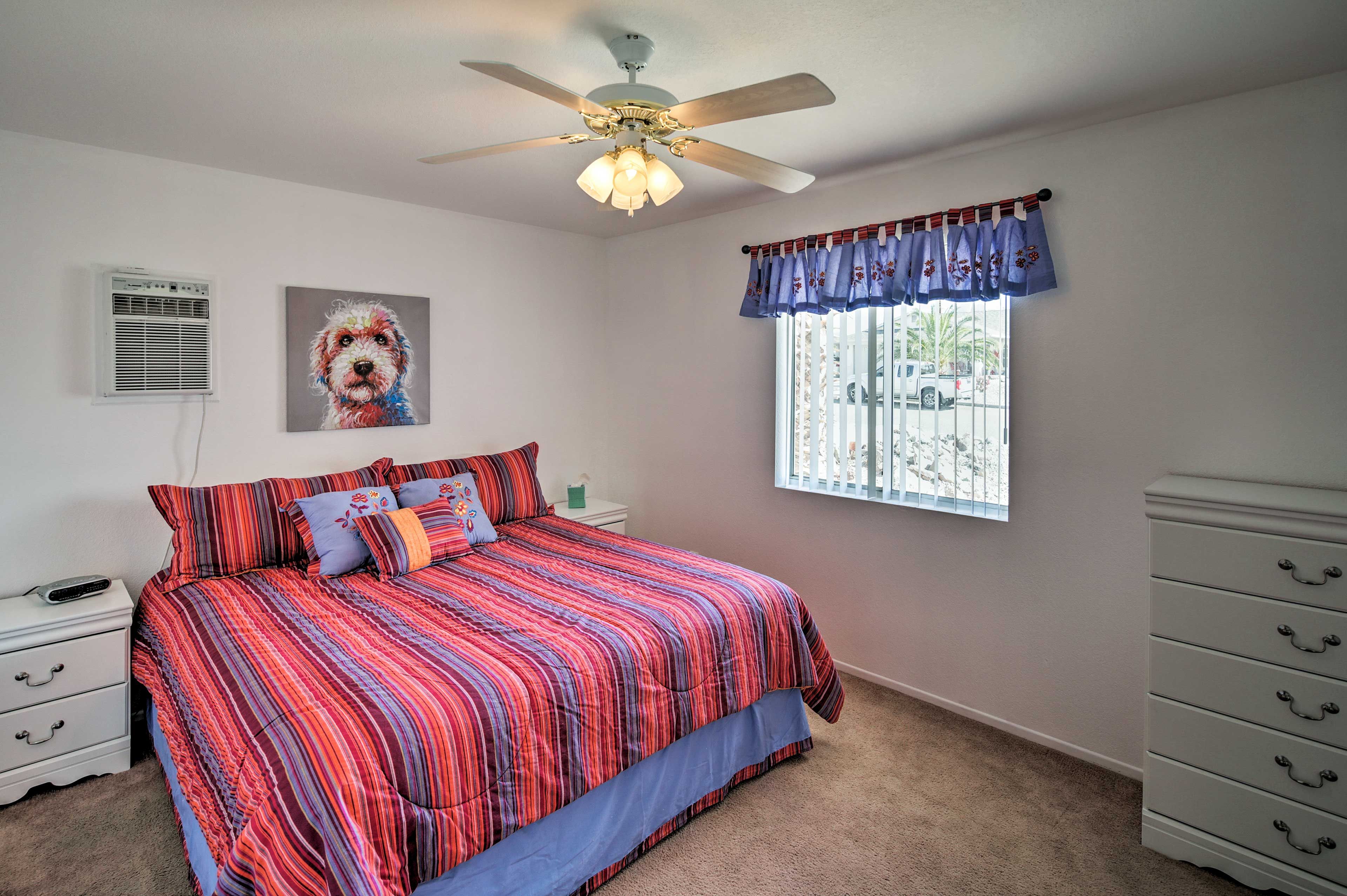The second bedroom also has a king bed.
