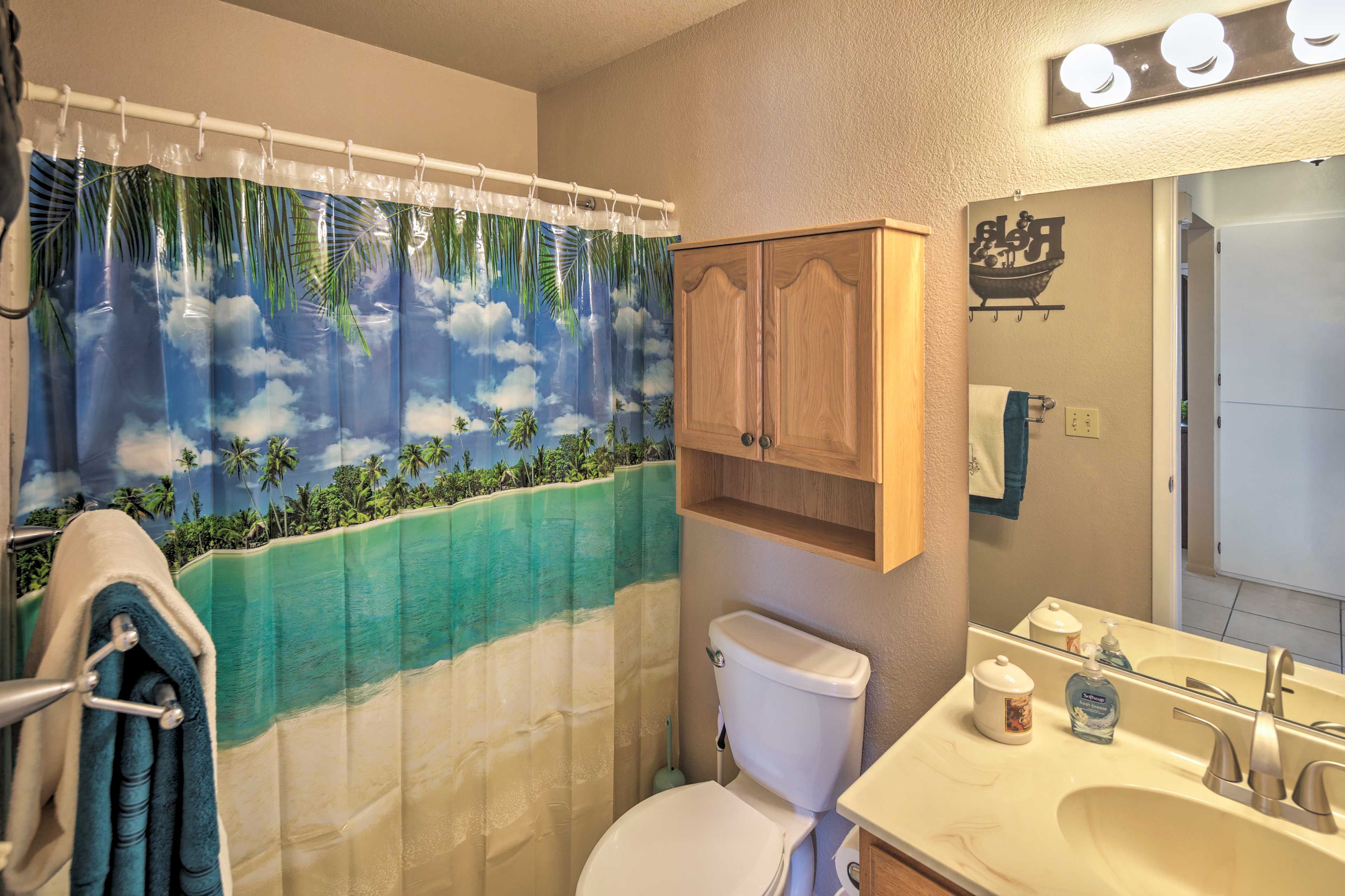 You'll have 18 towels and 24 washcloths to use during your stay!