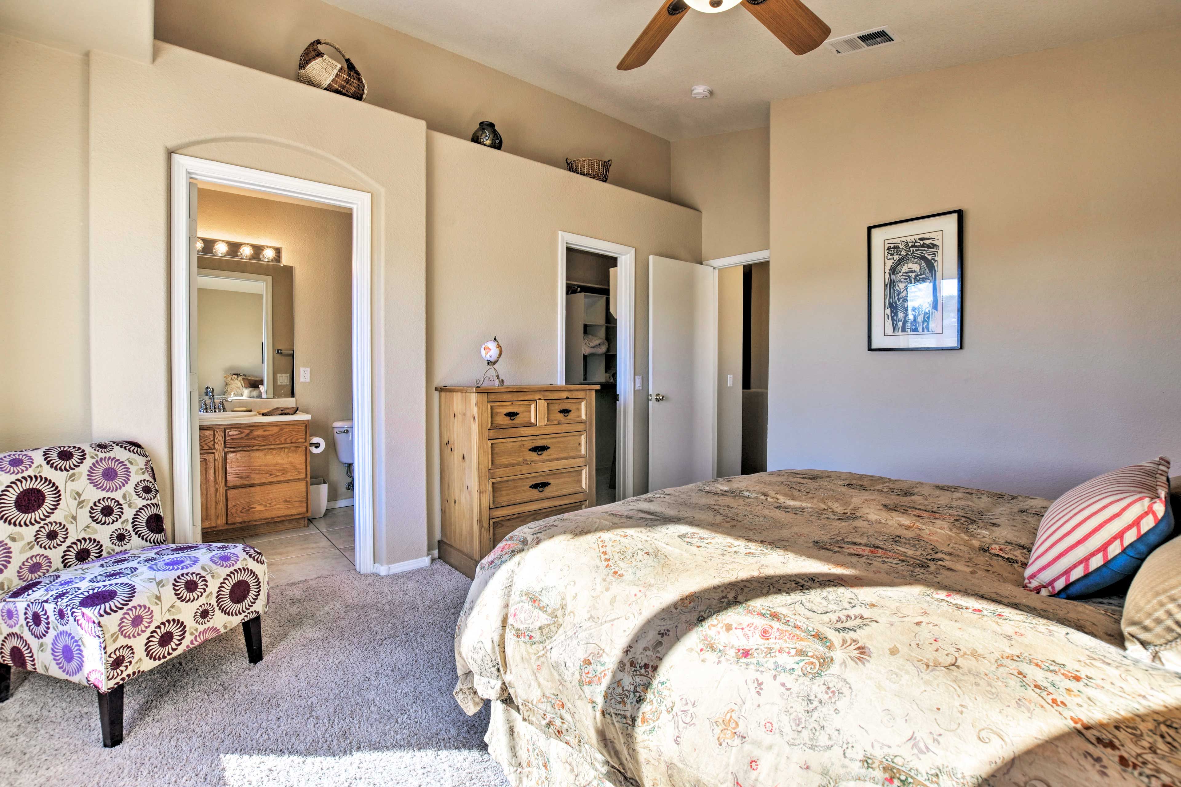 Guests of this bedroom will enjoy a private bathroom.